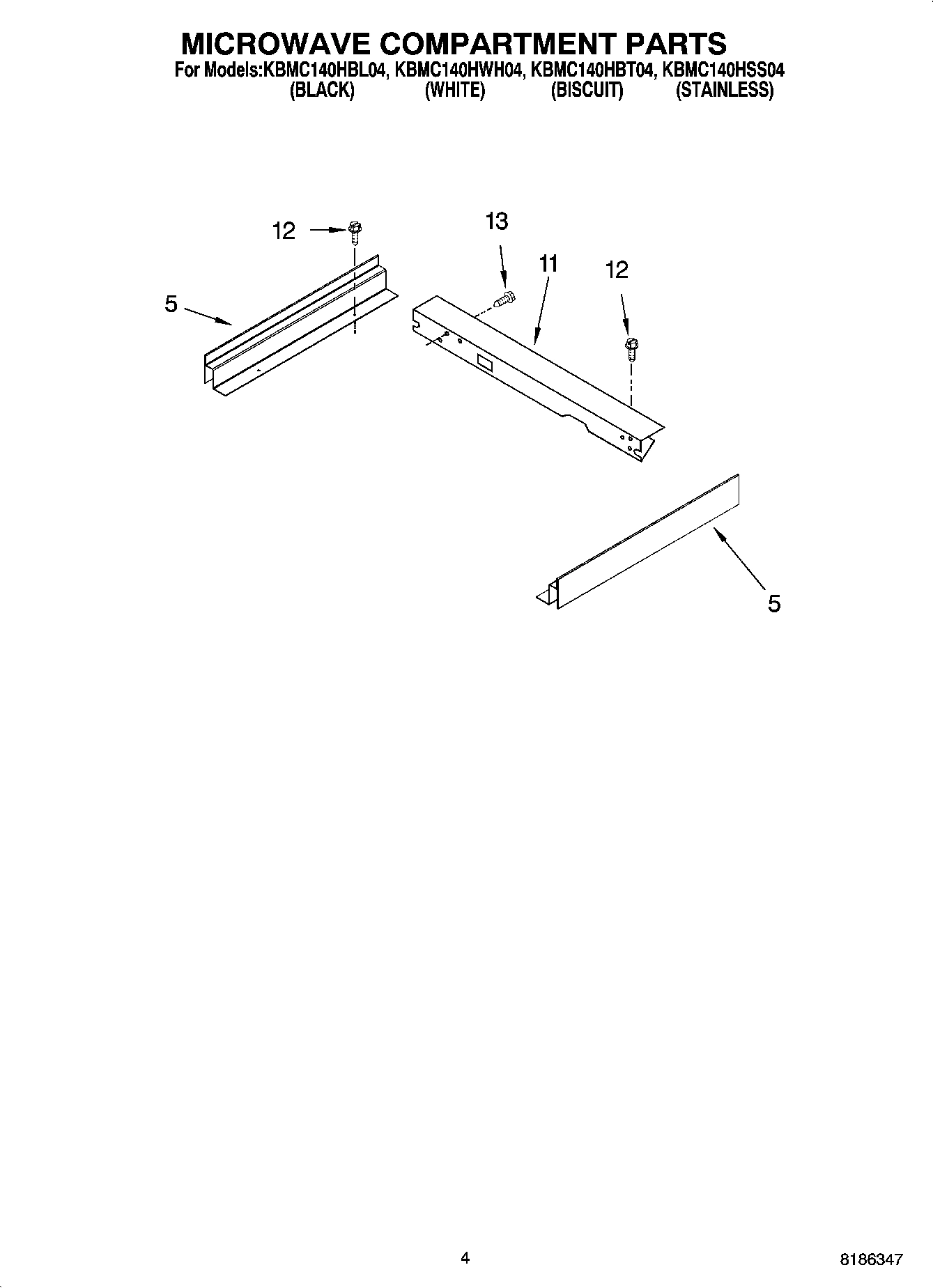 03 - MICROWAVE COMPARTMENT PARTS