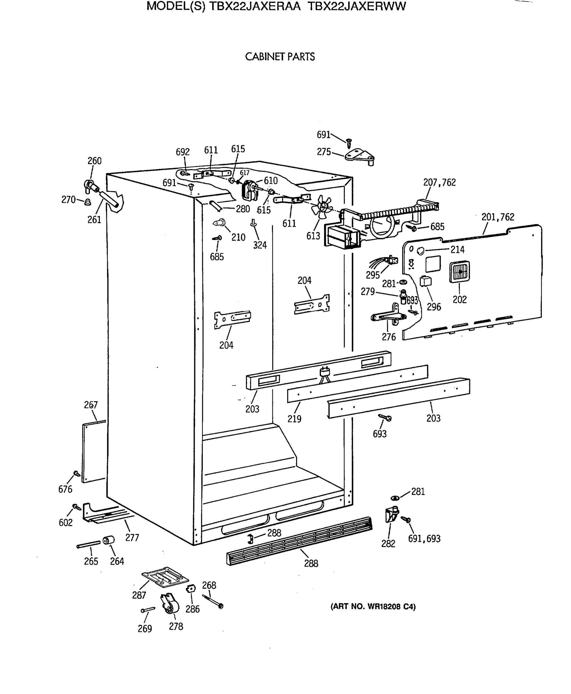 CABINET PARTS