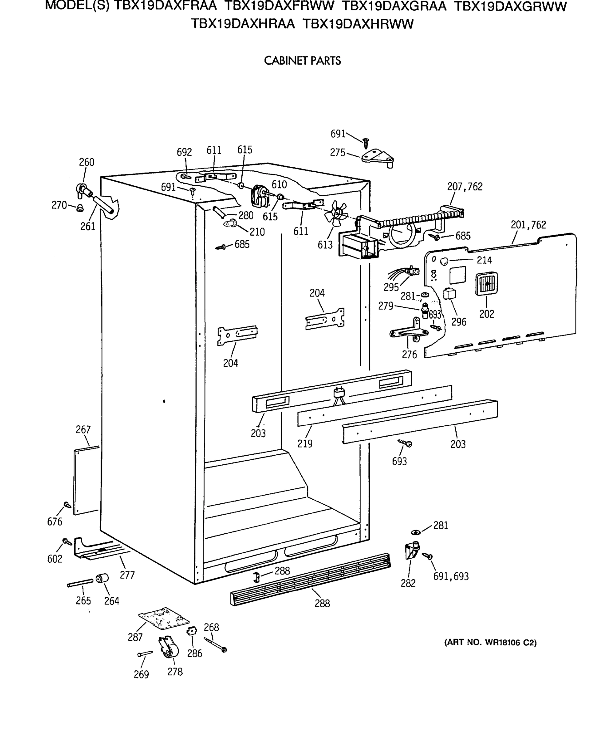 CABINET PARTS