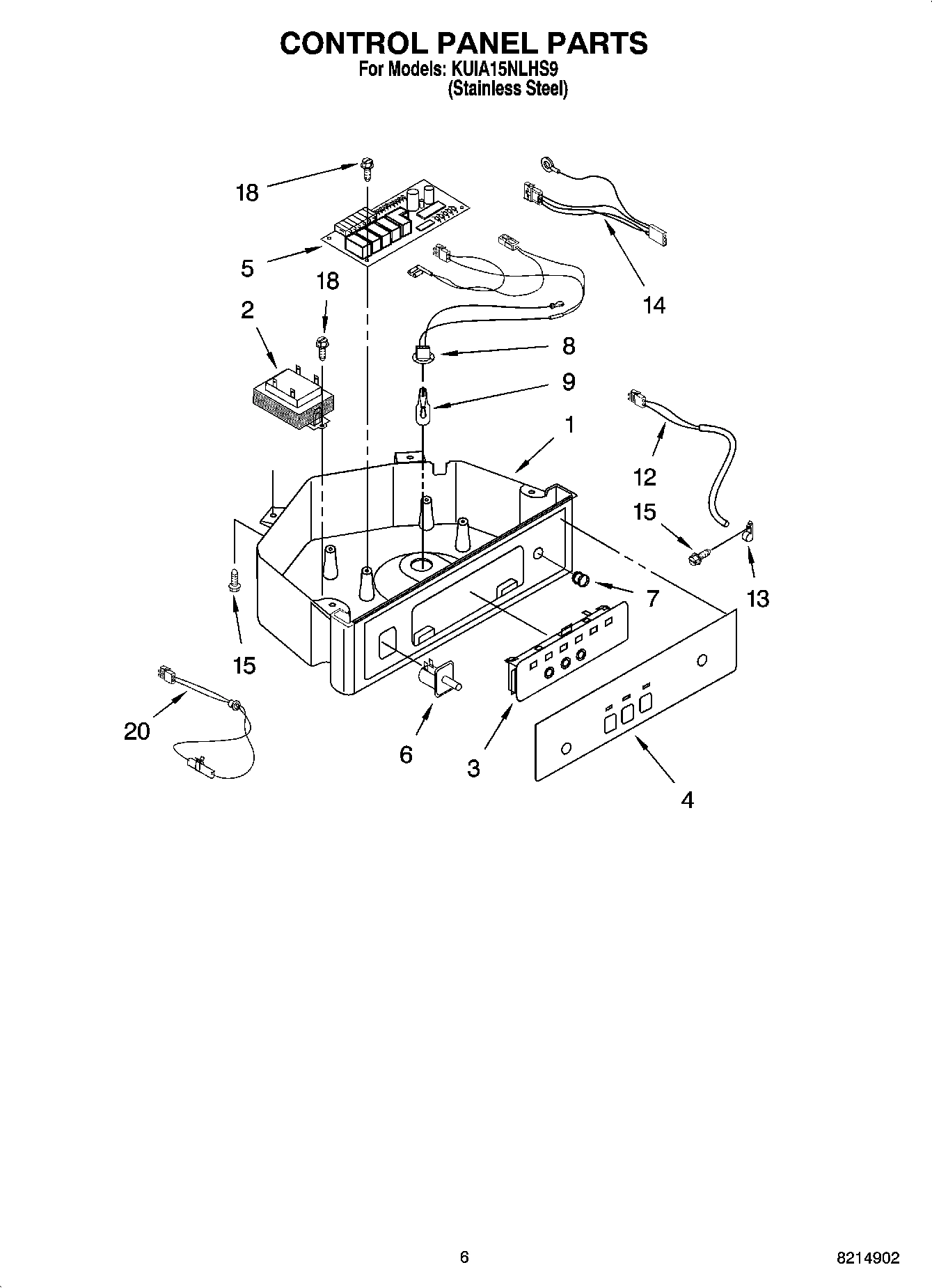 04 - CONTROL PANEL PARTS