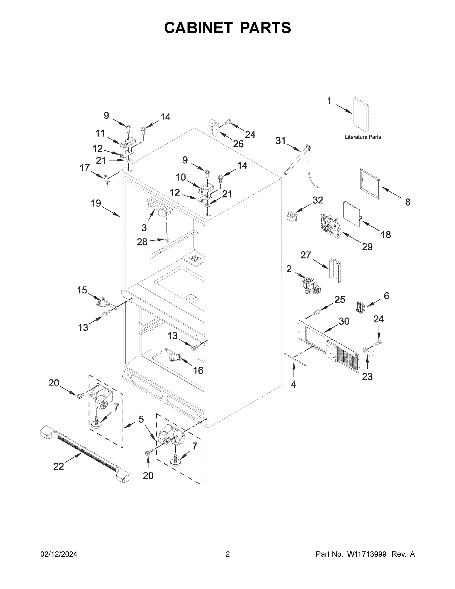 02 - CABINET PARTS