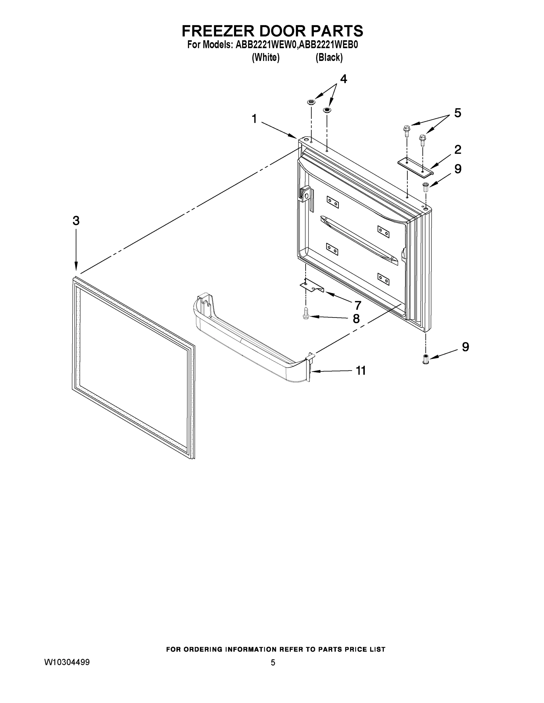 03 - FREEZER DOOR PARTS
