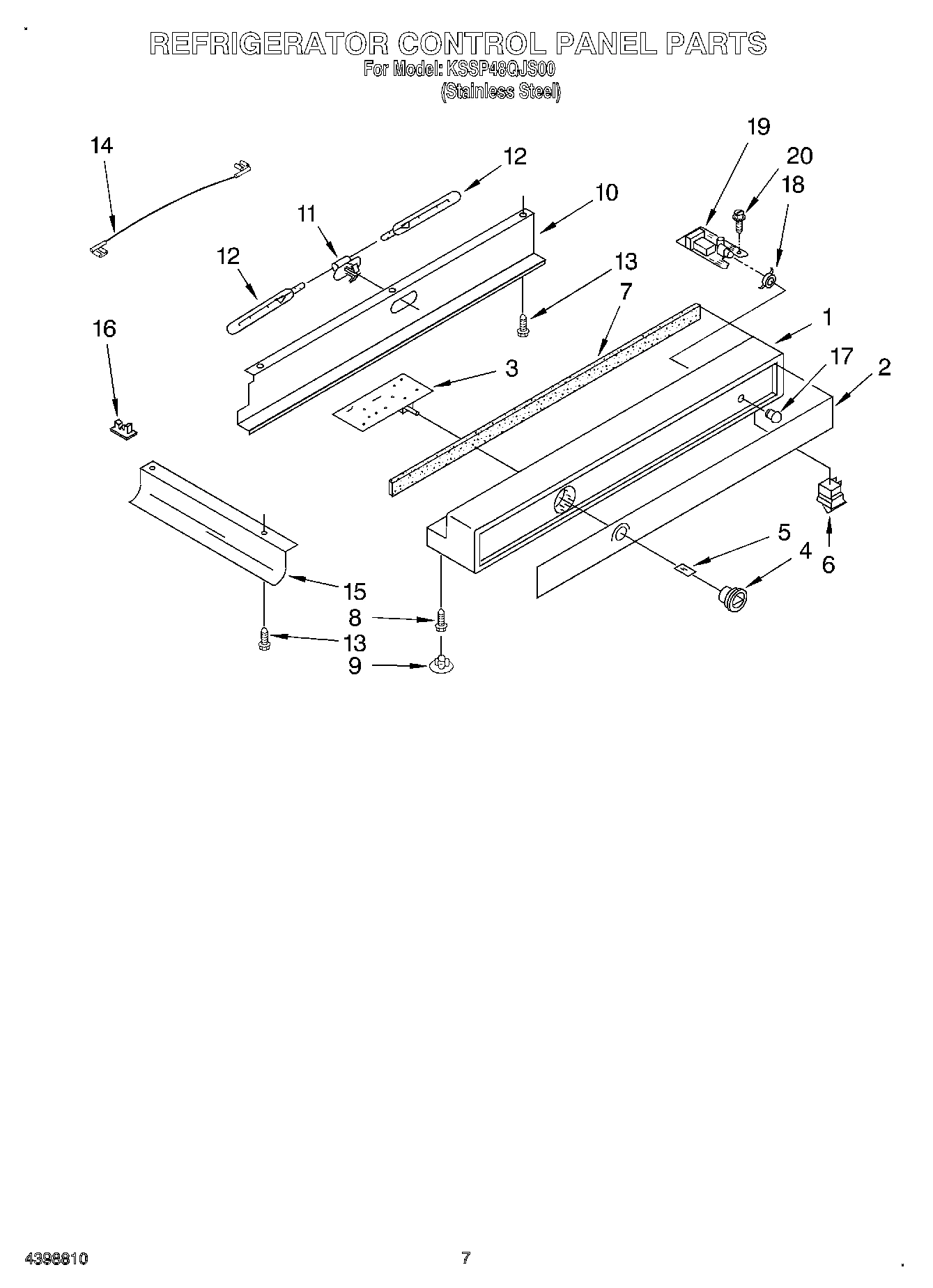 05 - REFRIGERATOR CONTROL PANEL