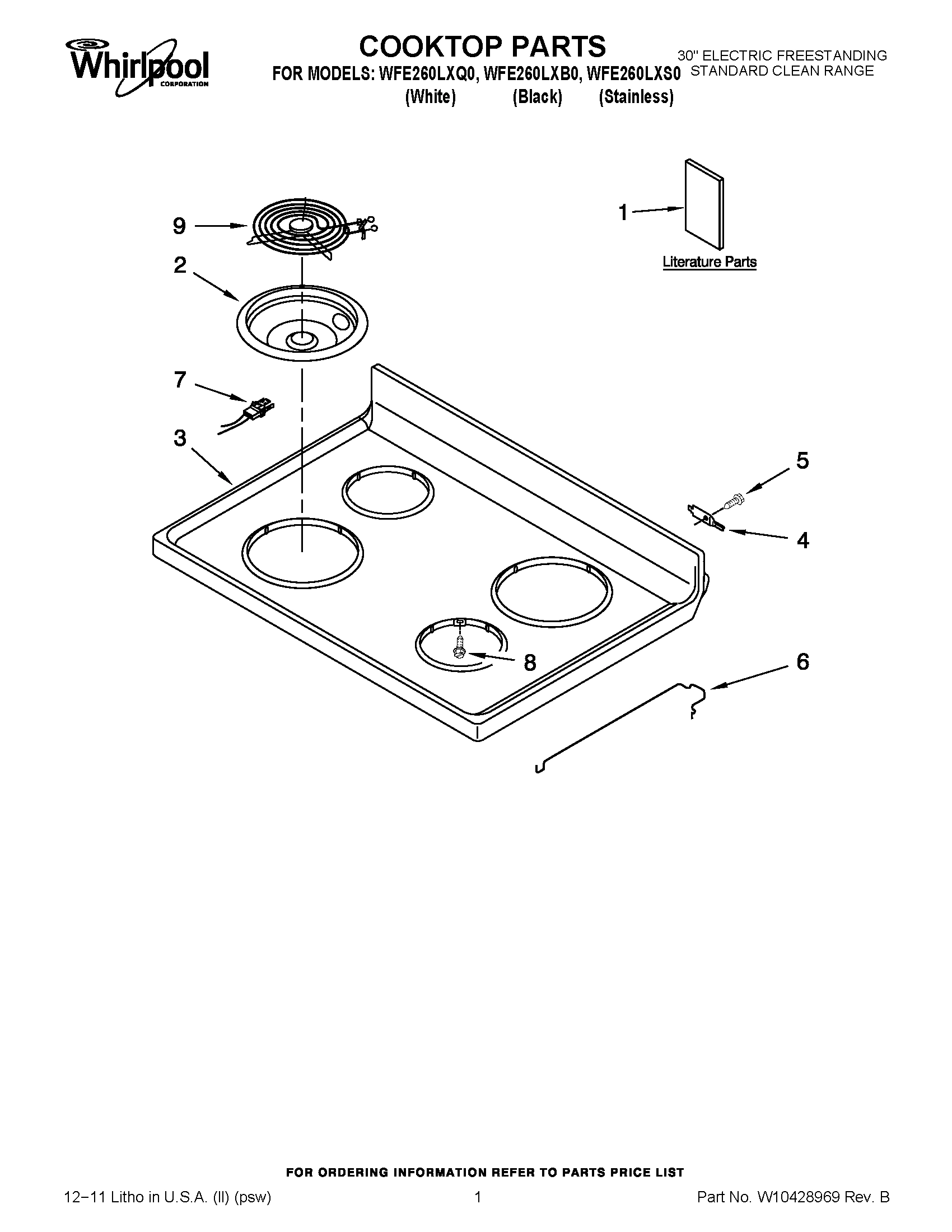 01 - COOKTOP PARTS