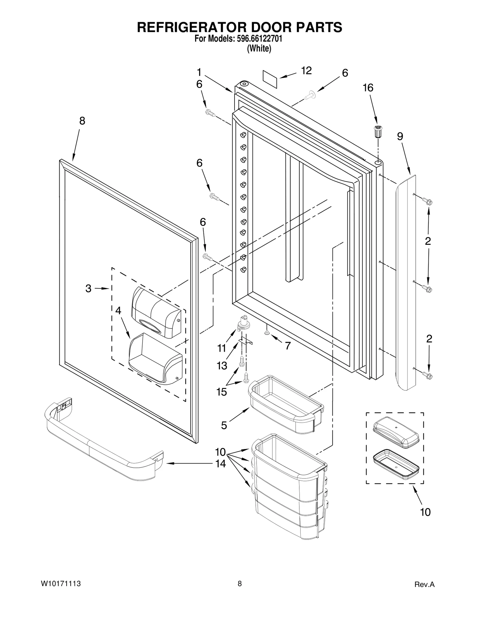 REFRIGERATOR DOOR PARTS