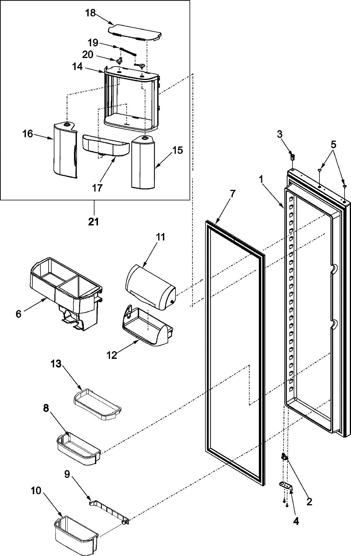 16 - REFRIGERATOR DOOR