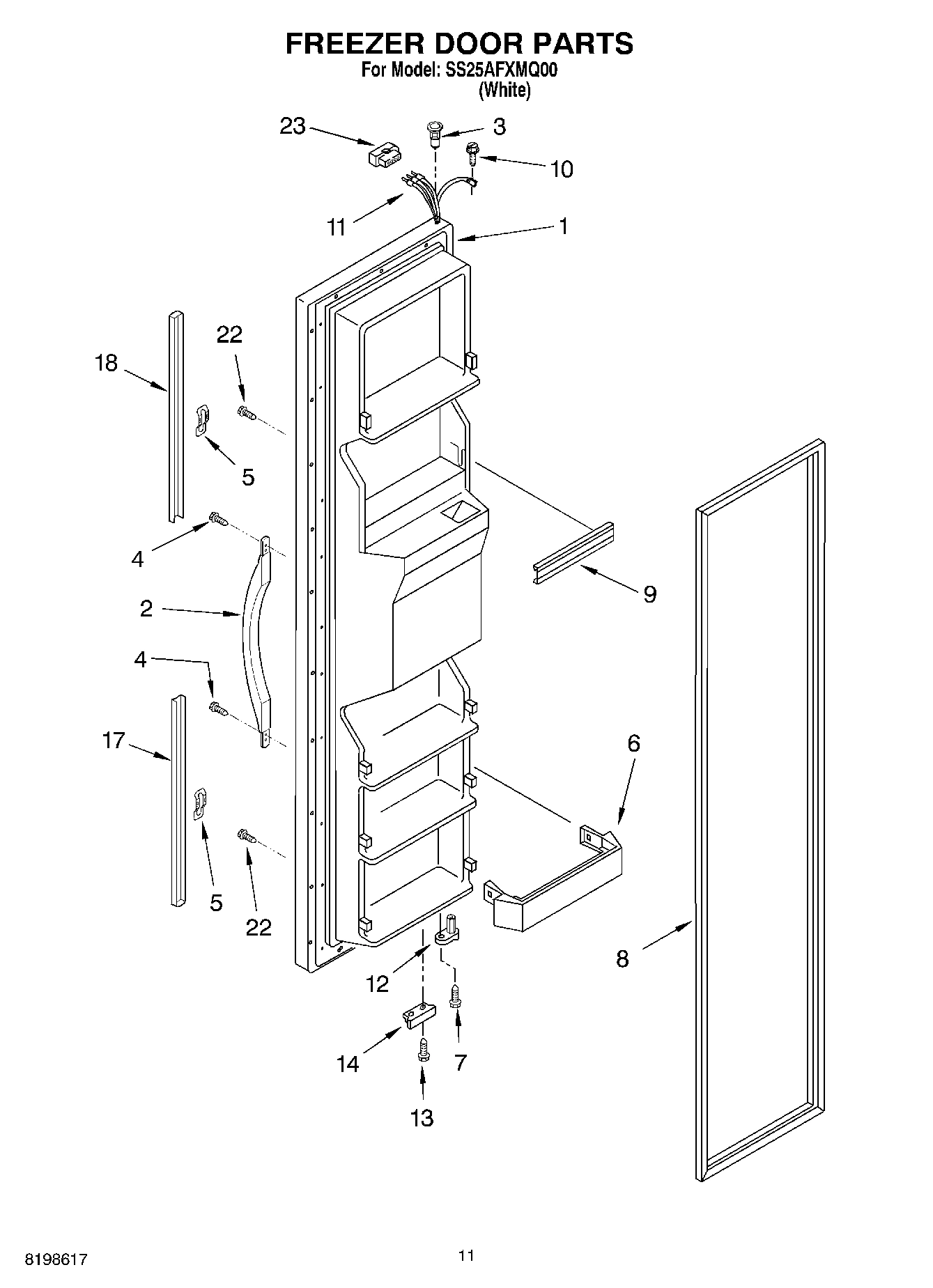 07 - FREEZER DOOR PARTS