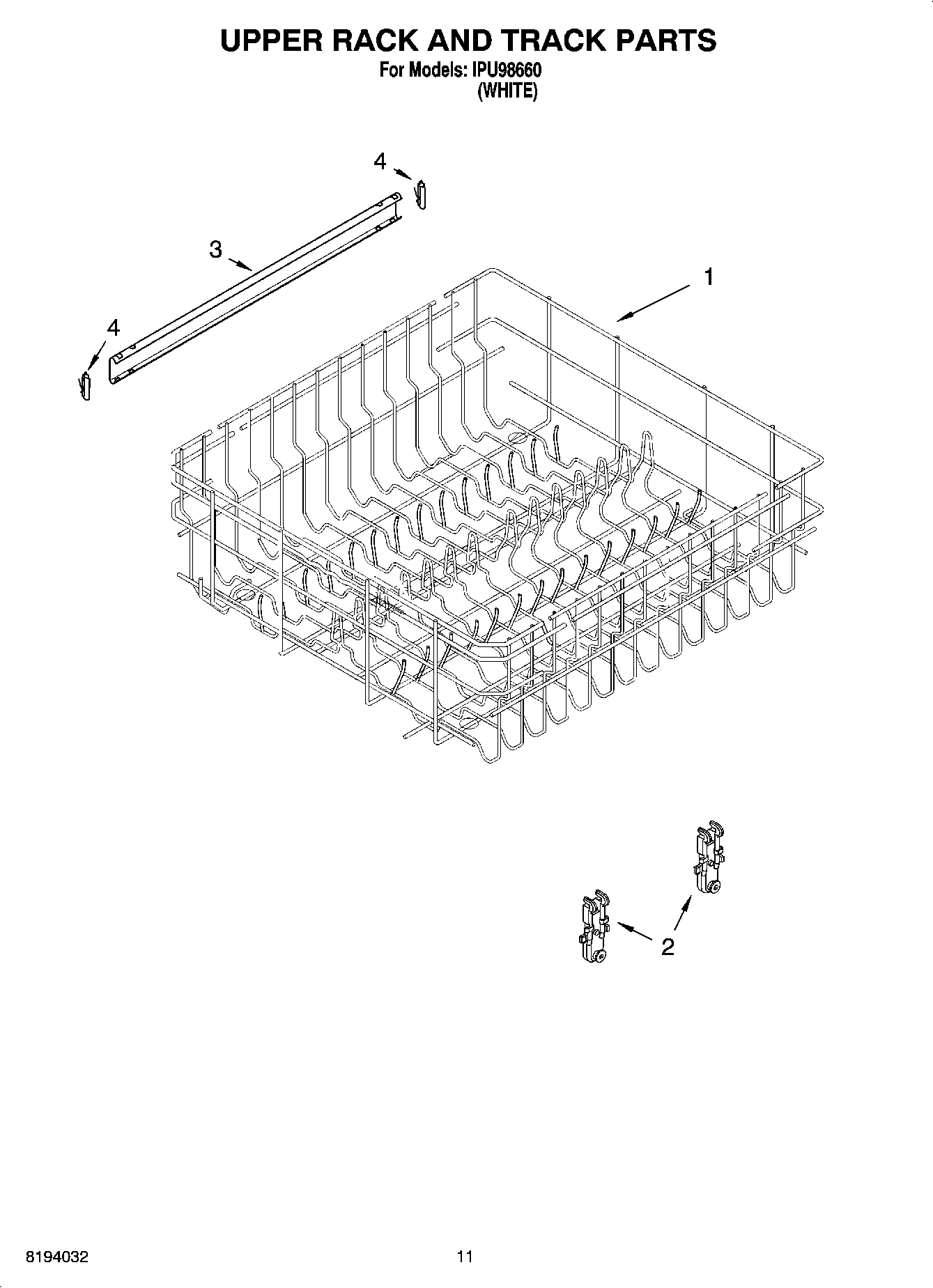 09 - UPPER RACK AND TRACK PARTS