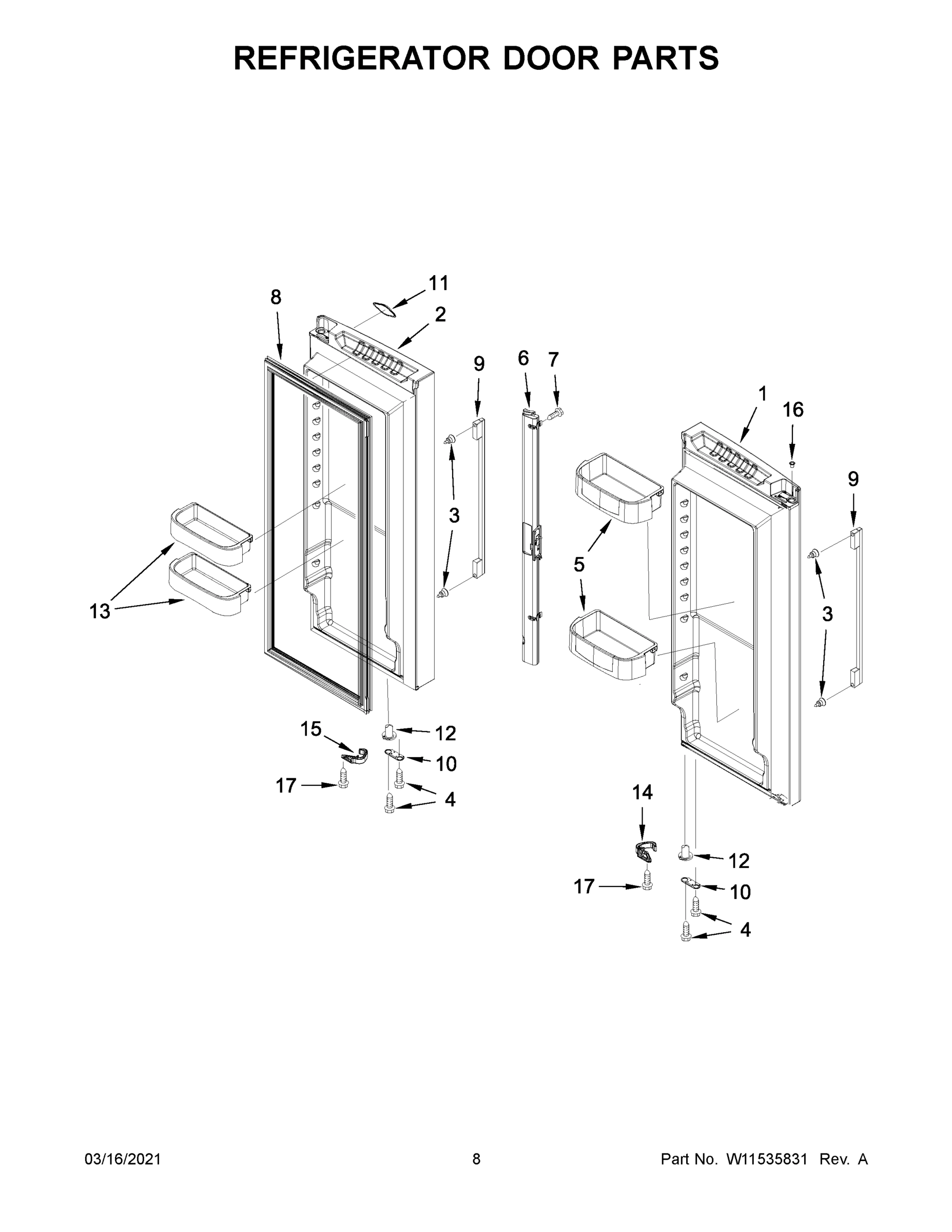 05 - REFRIGERATOR DOOR PARTS