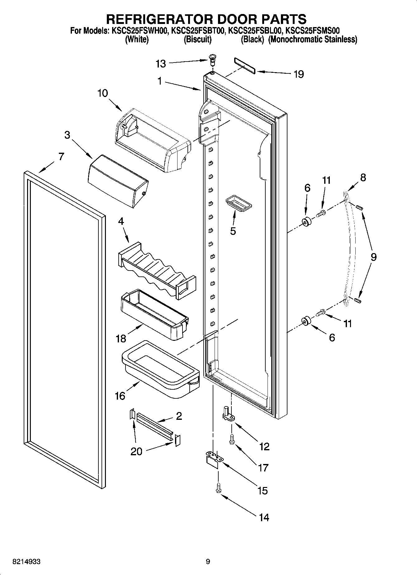 06 - REFRIGERATOR DOOR PARTS