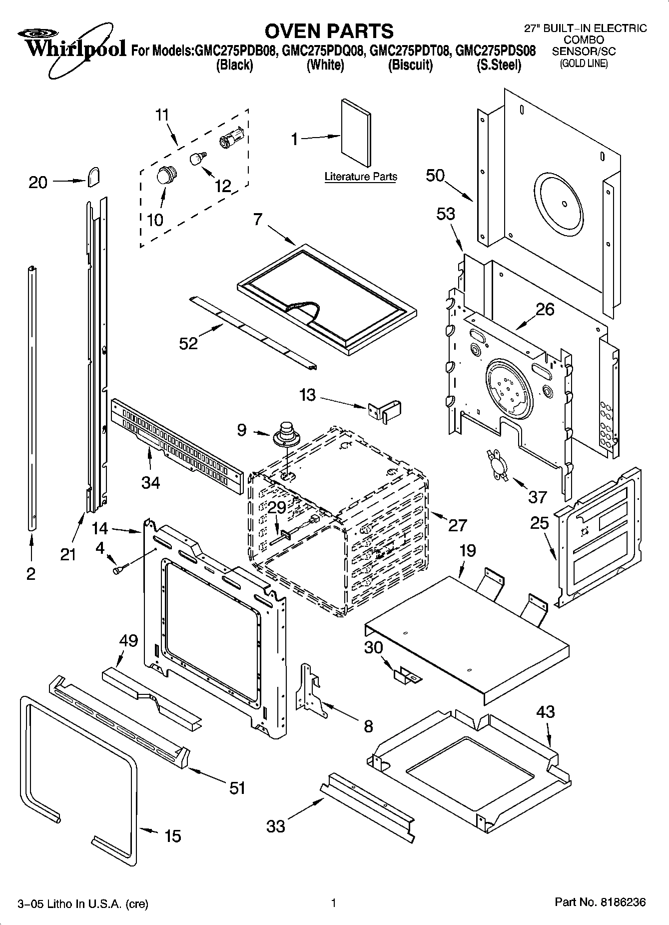 01 - OVEN PARTS