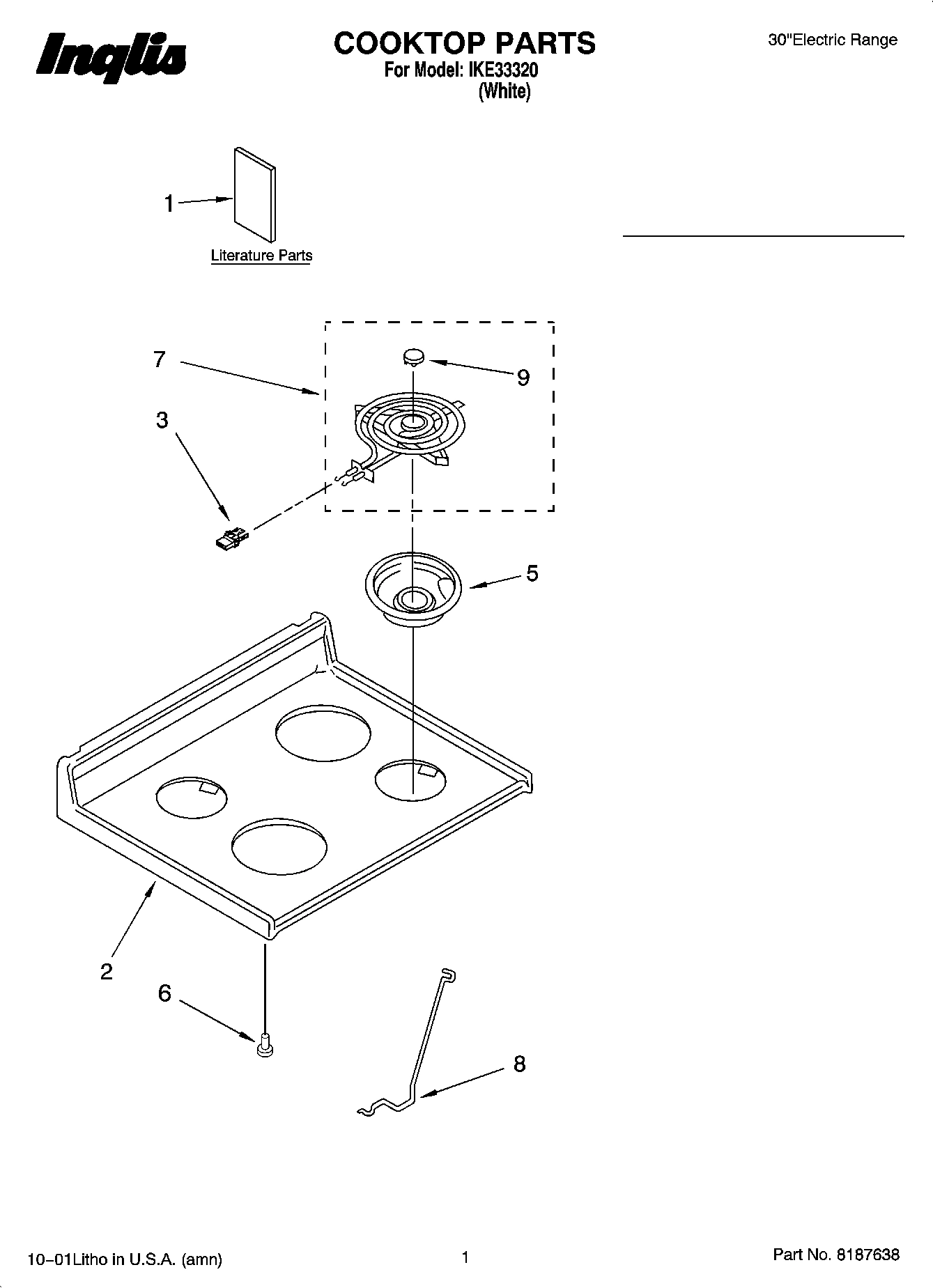01 - COOKTOP PARTS