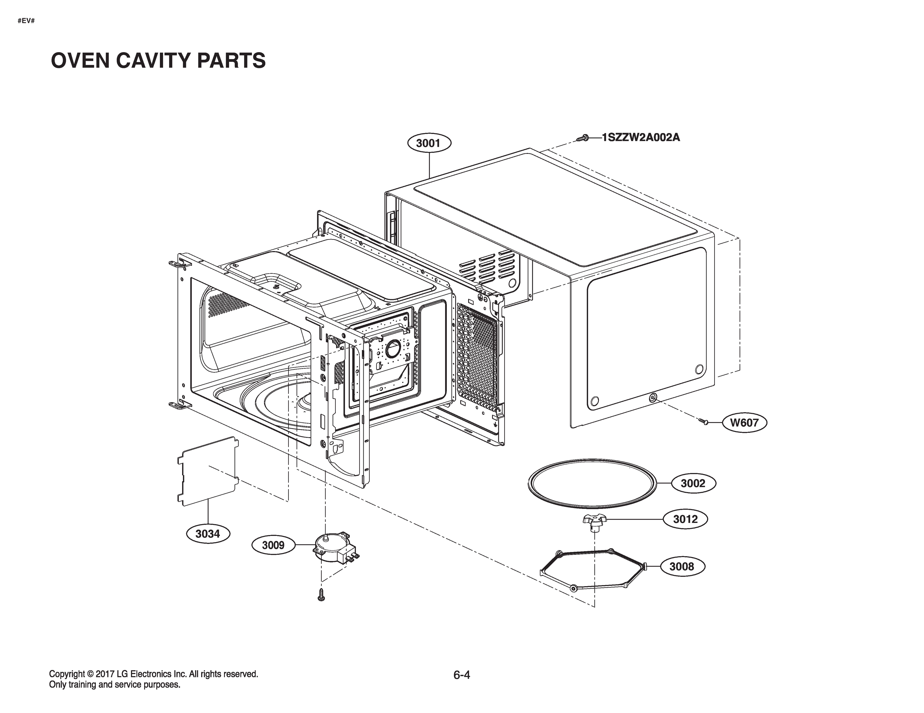 OVEN CAVITY PARTS -1SZZWZAOOZA