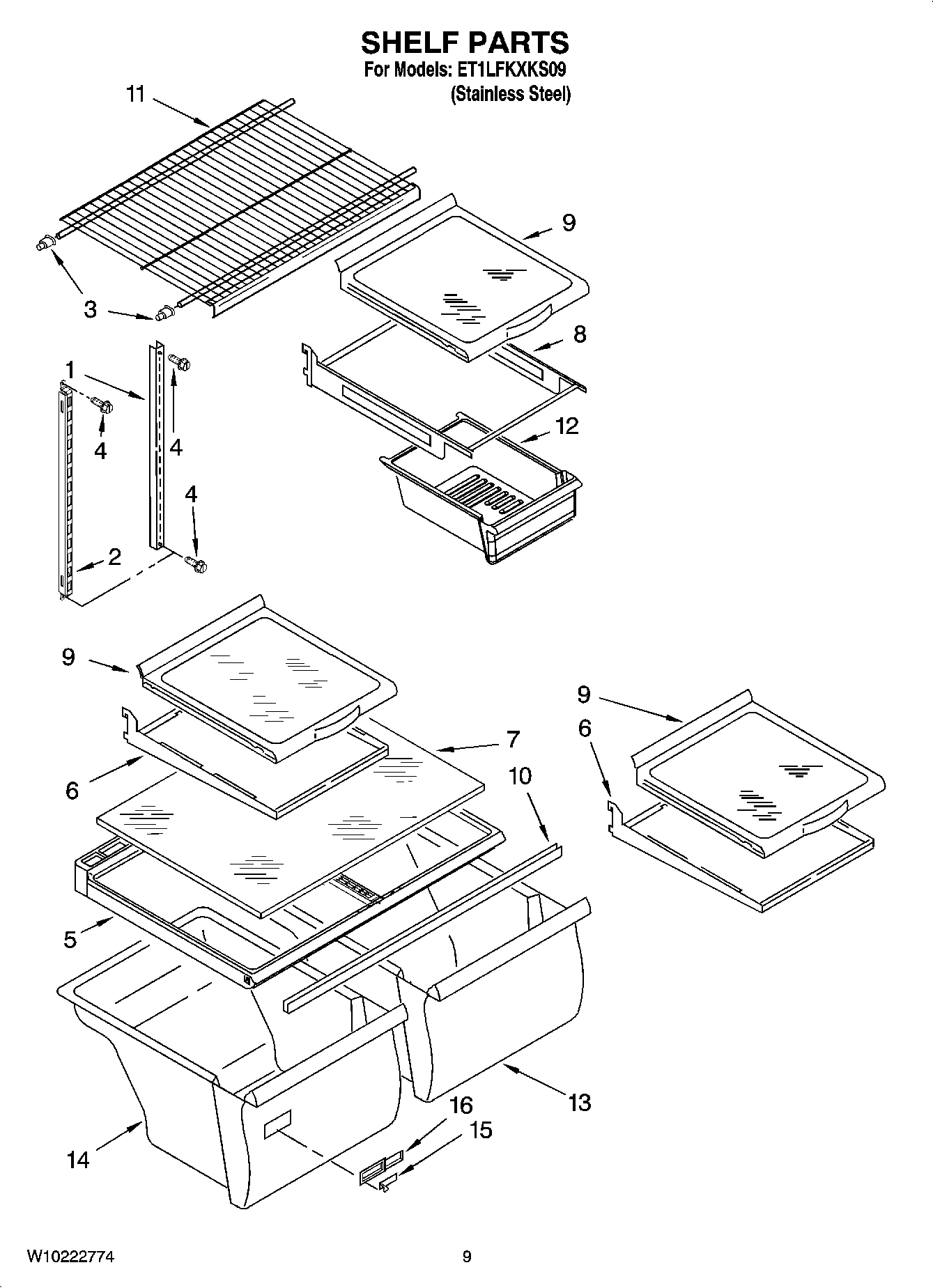 05 - SHELF PARTS, OPTIONAL PARTS