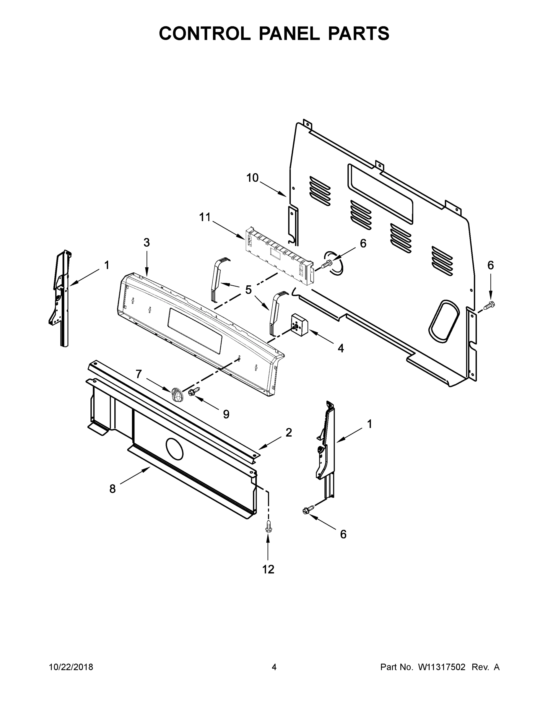 03 - CONTROL PANEL PARTS