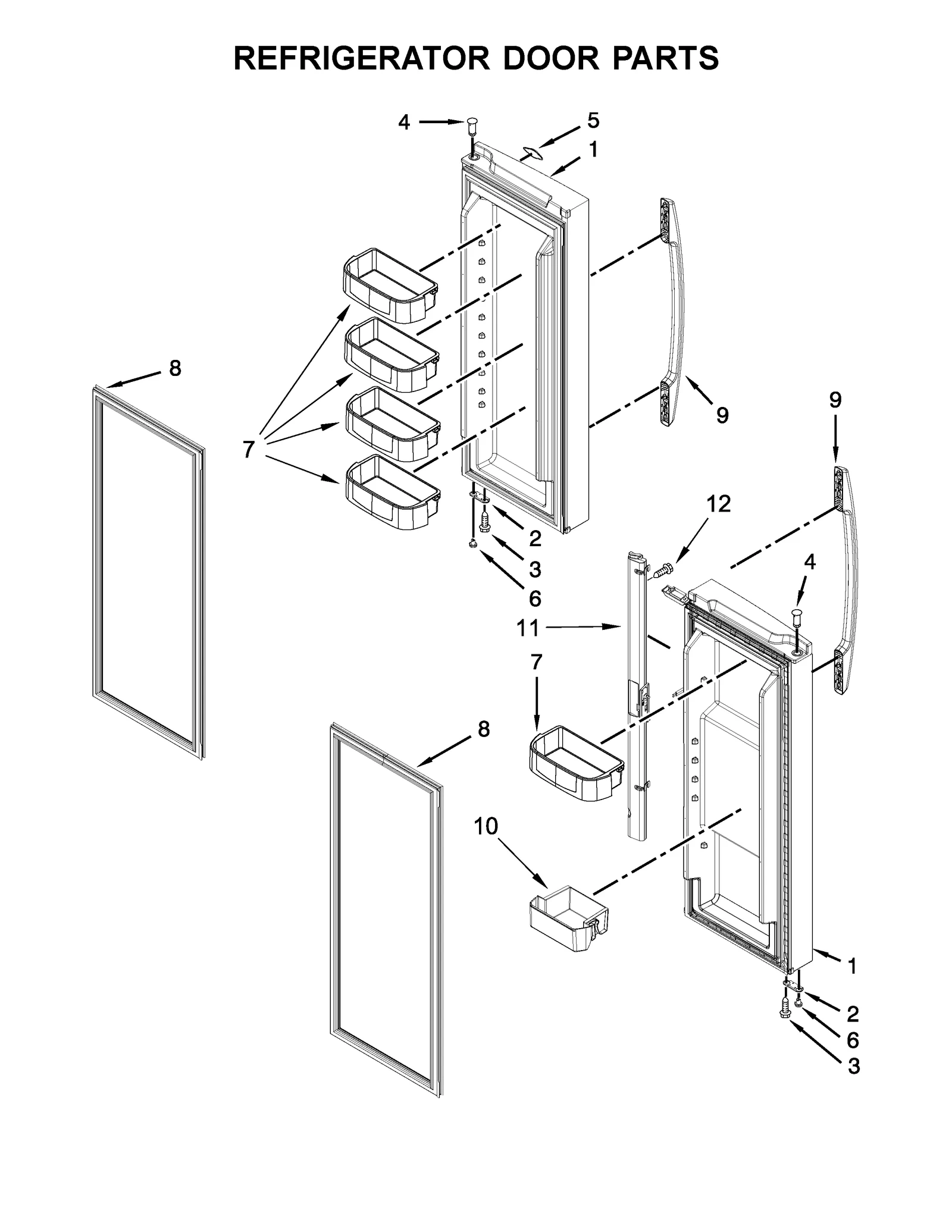 REFRIGERATOR DOOR PARTS