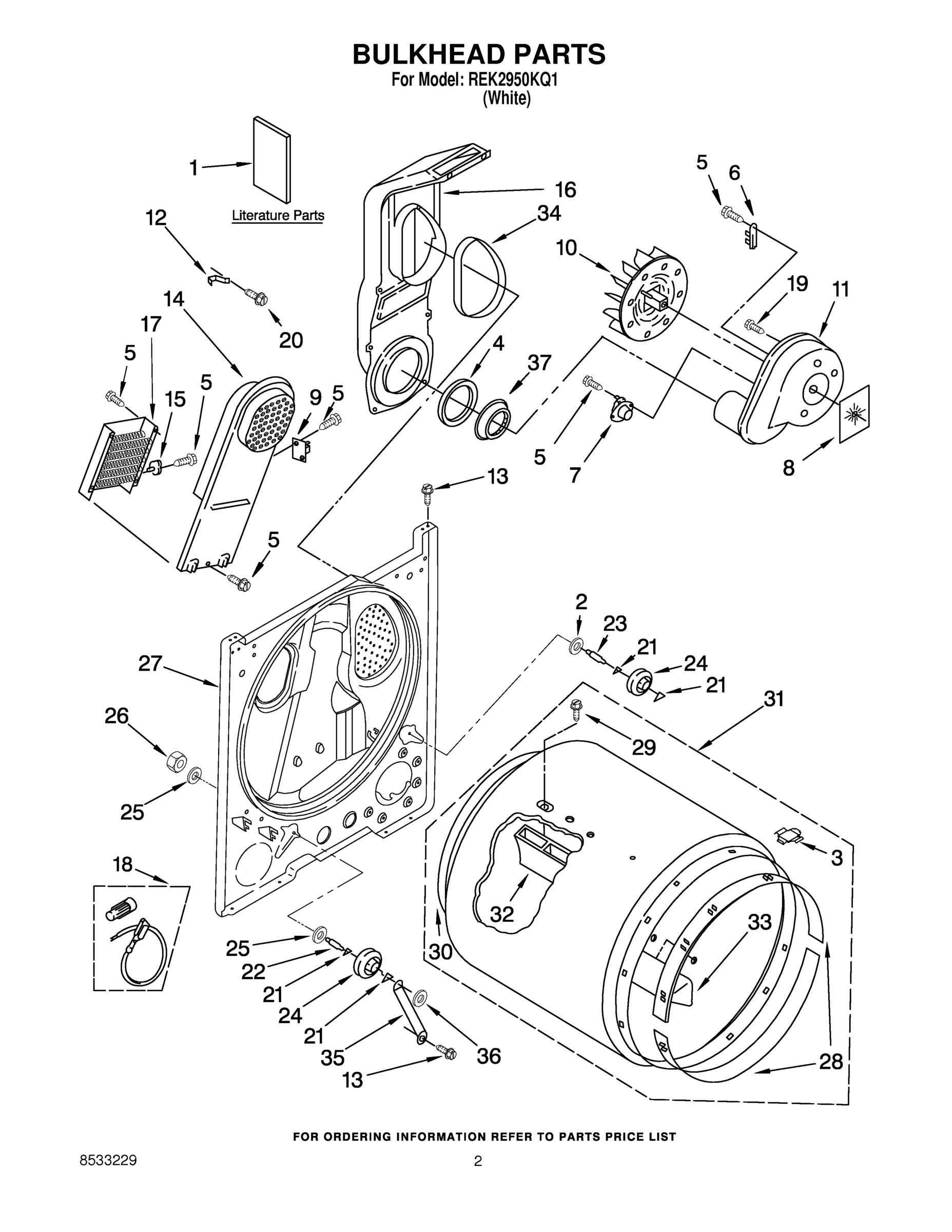 02 - BULKHEAD PARTS, OPTIONAL PARTS (NOT INCLUDED)