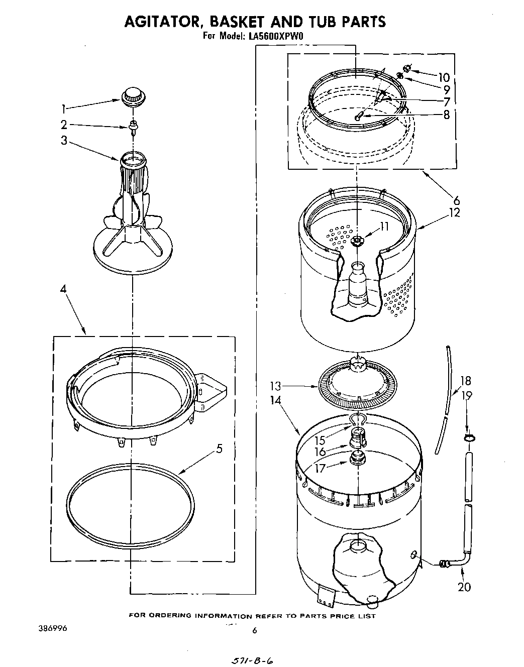 04 - AGITATOR, BASKET AND TUB