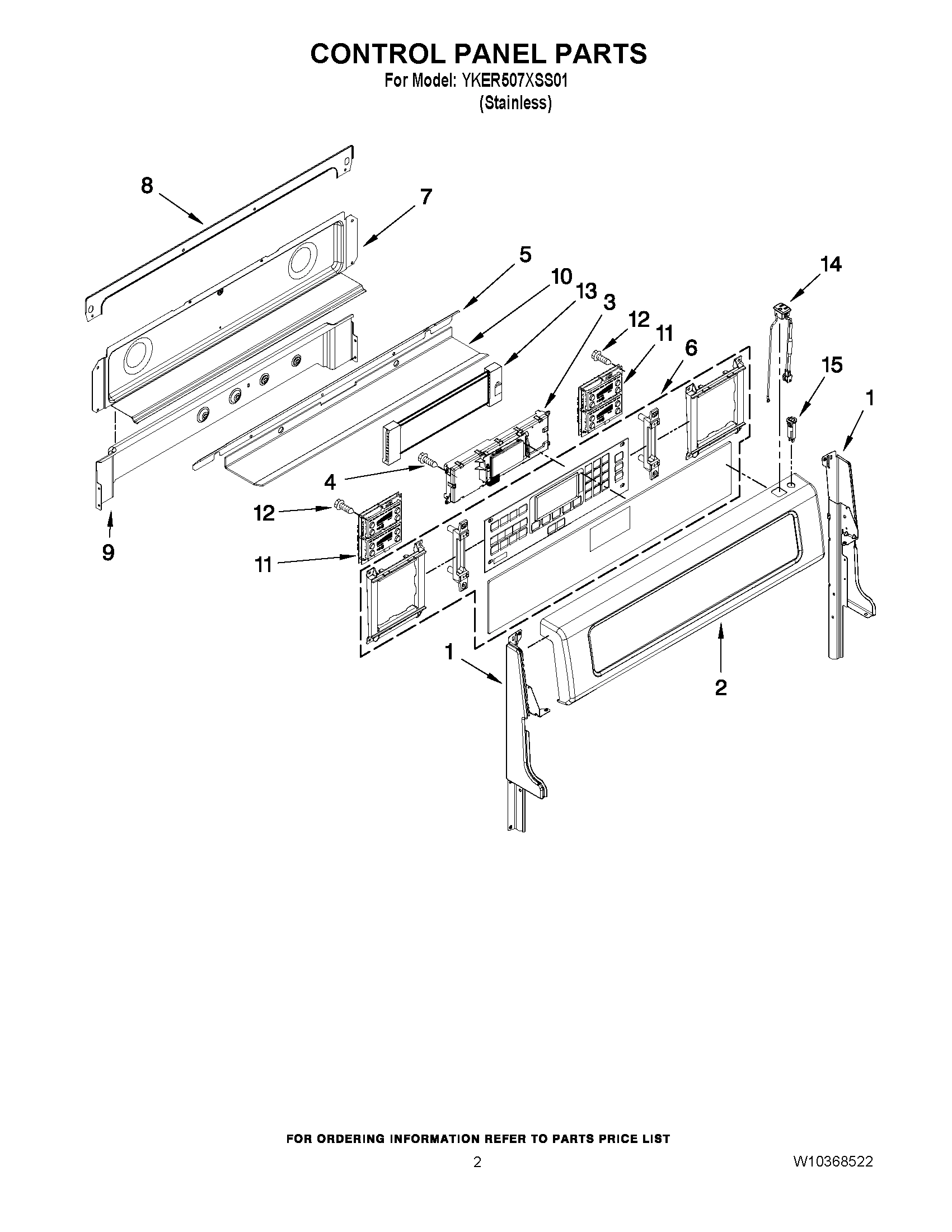 02 - CONTROL PANEL PARTS