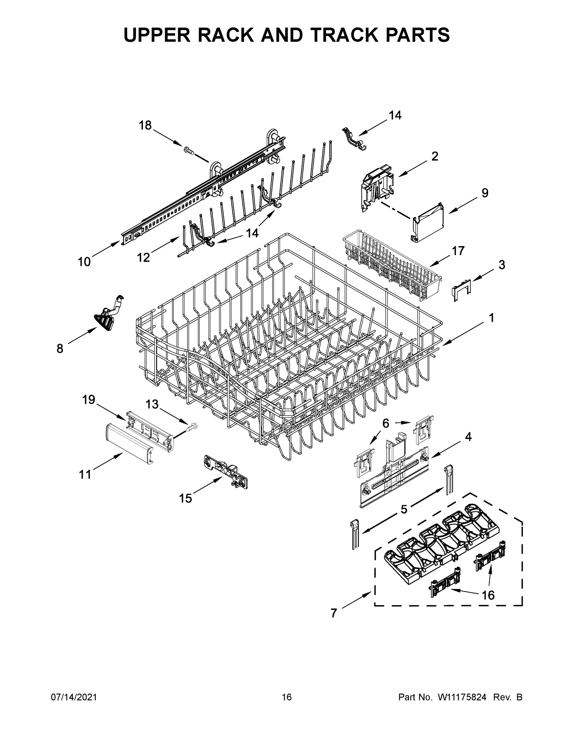 09 - UPPER RACK AND TRACK PARTS