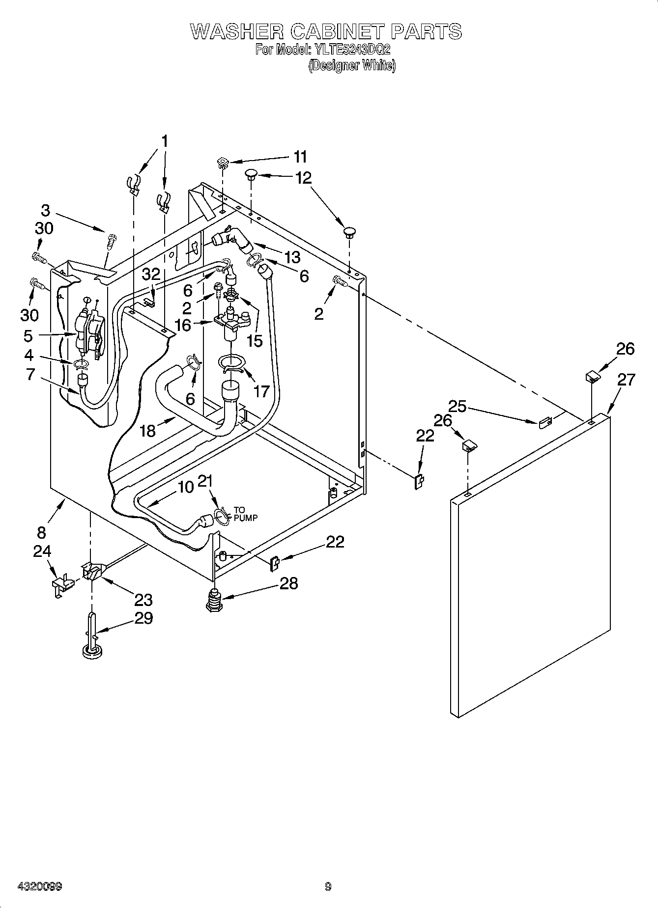 07 - WASHER CABINET PARTS