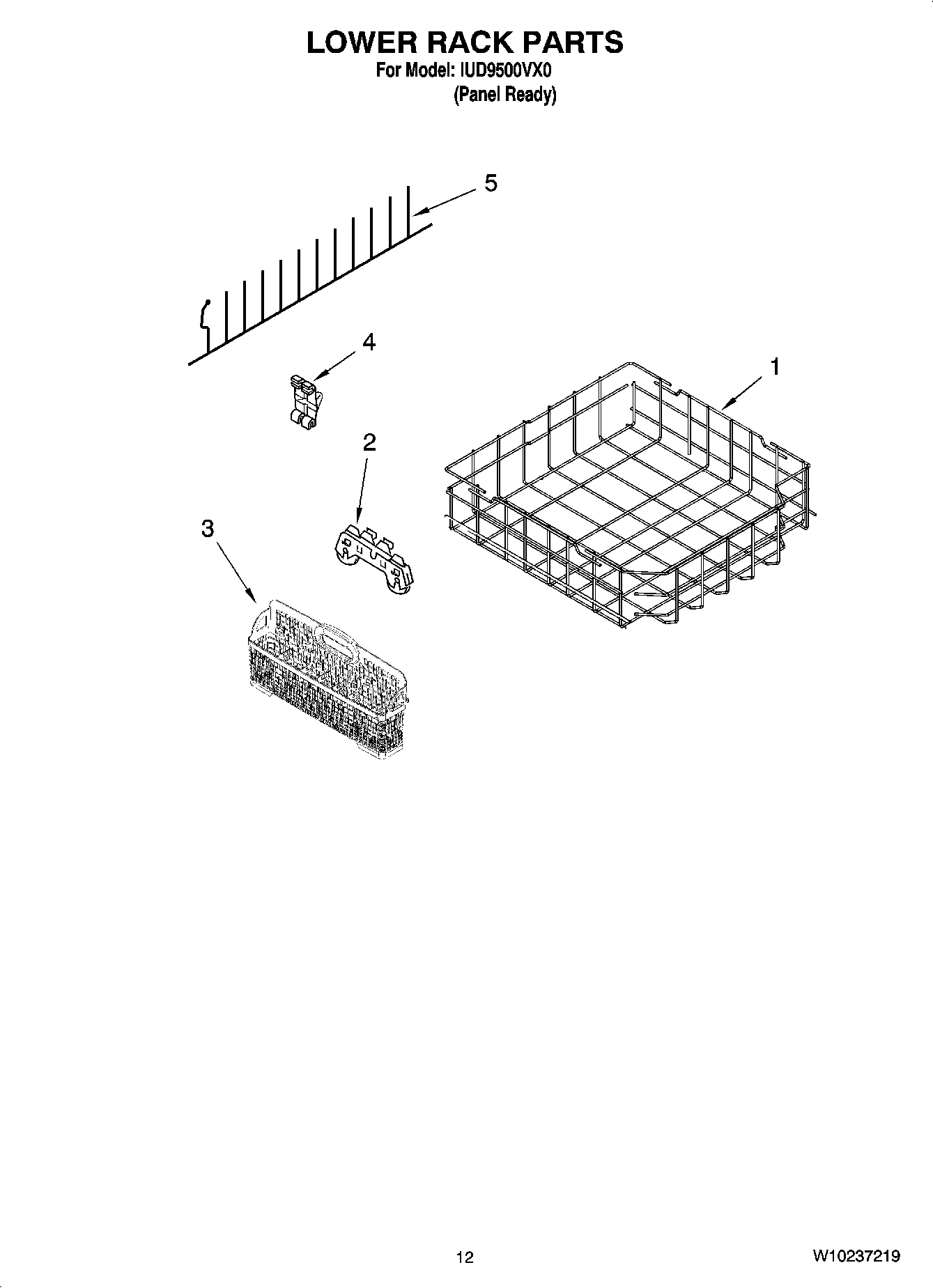 10 - LOWER RACK PARTS