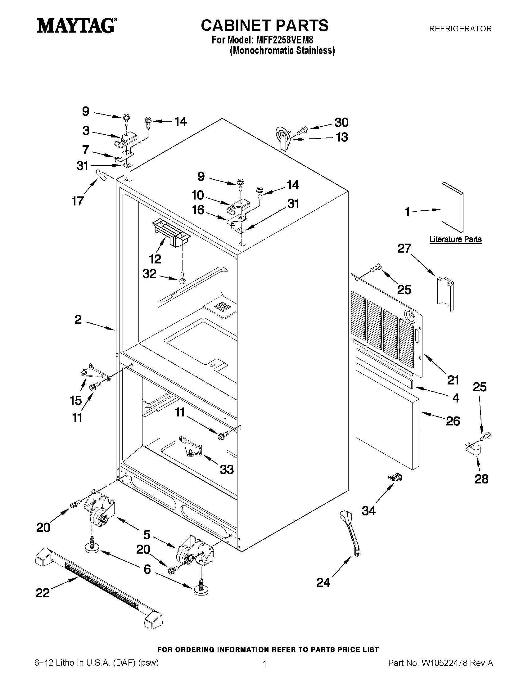 01 - CABINET PARTS