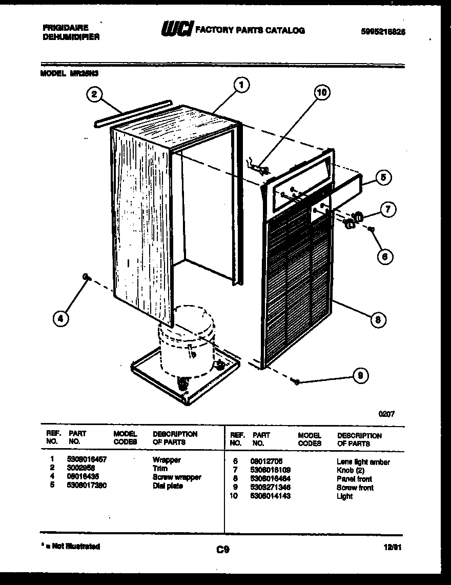 03 - CABINET AND CONTROL PARTS