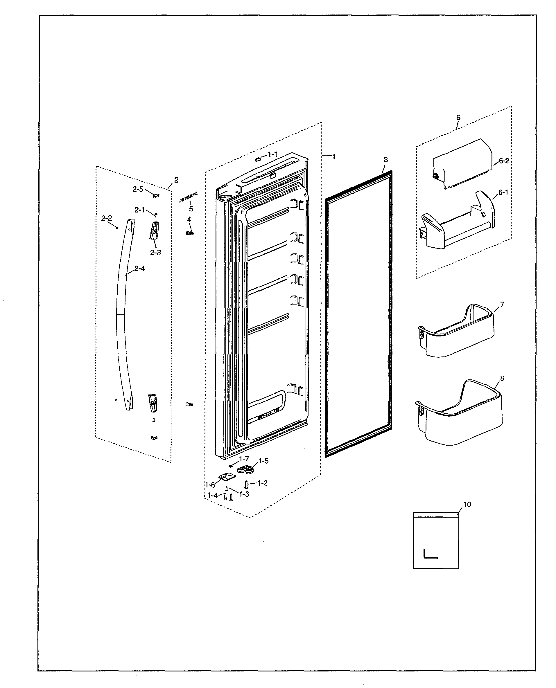 Right Refrigerator Door