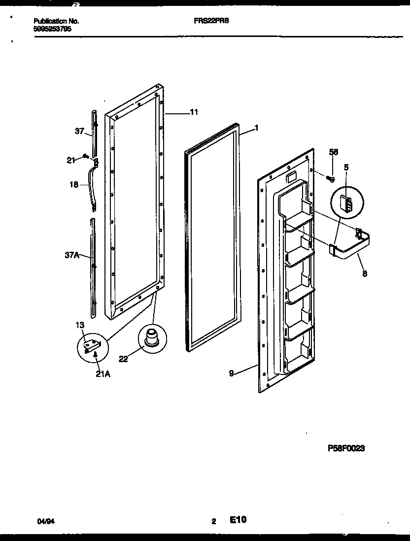 02 - FREEZER DOOR PARTS
