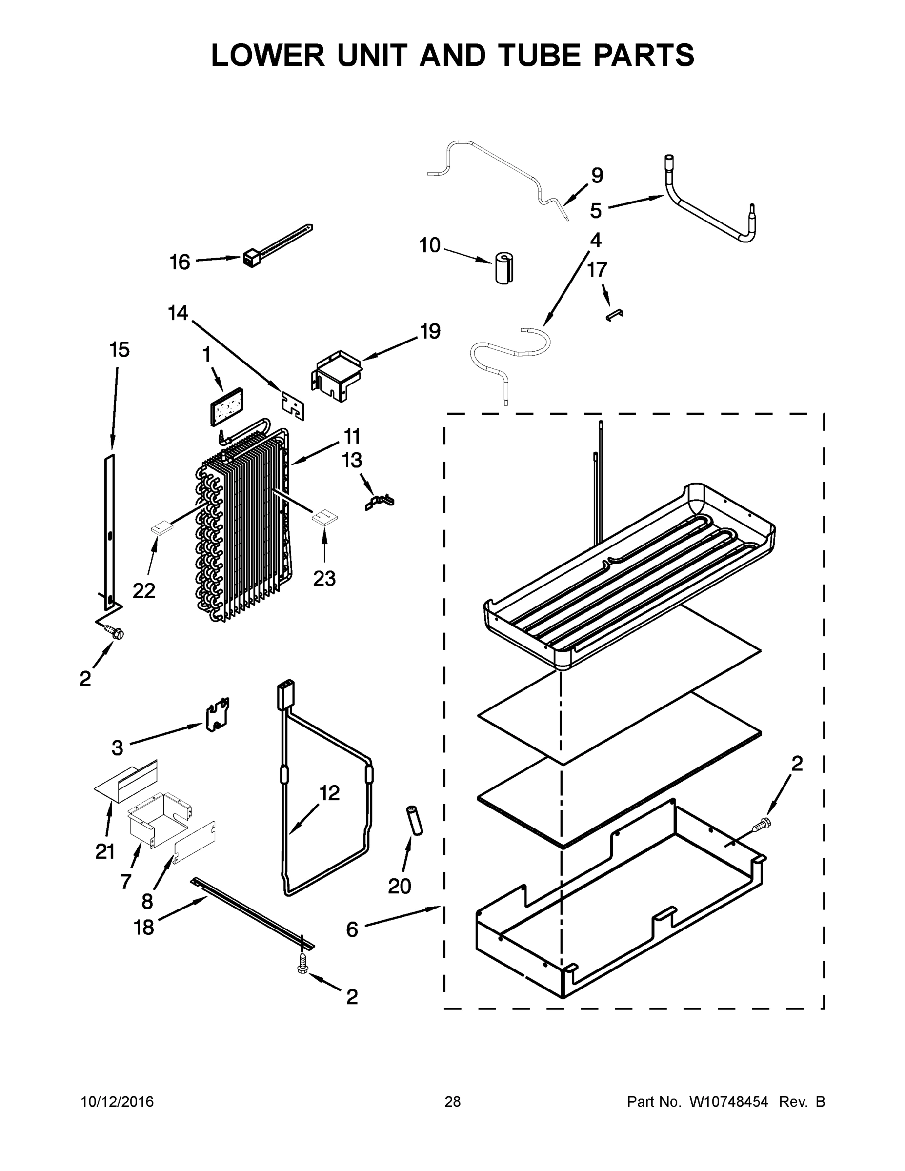 15 - LOWER UNIT AND TUBE PARTS