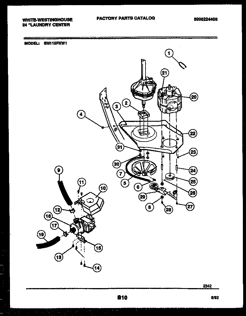 06 - WASHER DRIVE SYSTEM AND PUMP