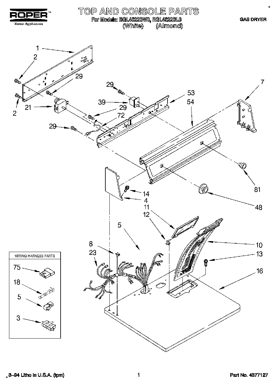 01 - TOP AND CONSOLE, LIT/OPTIONAL
