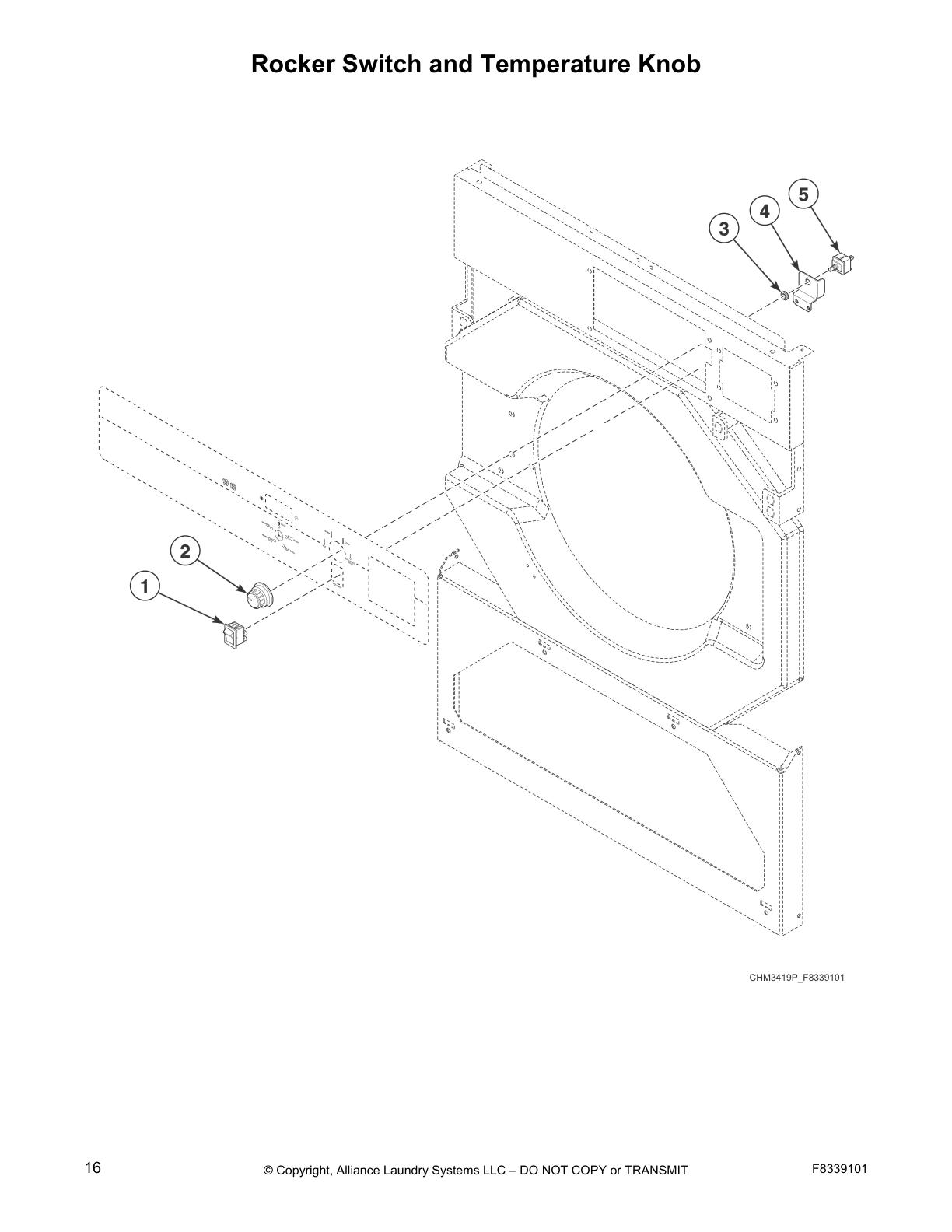 Rocker Switch and Temperature Knob