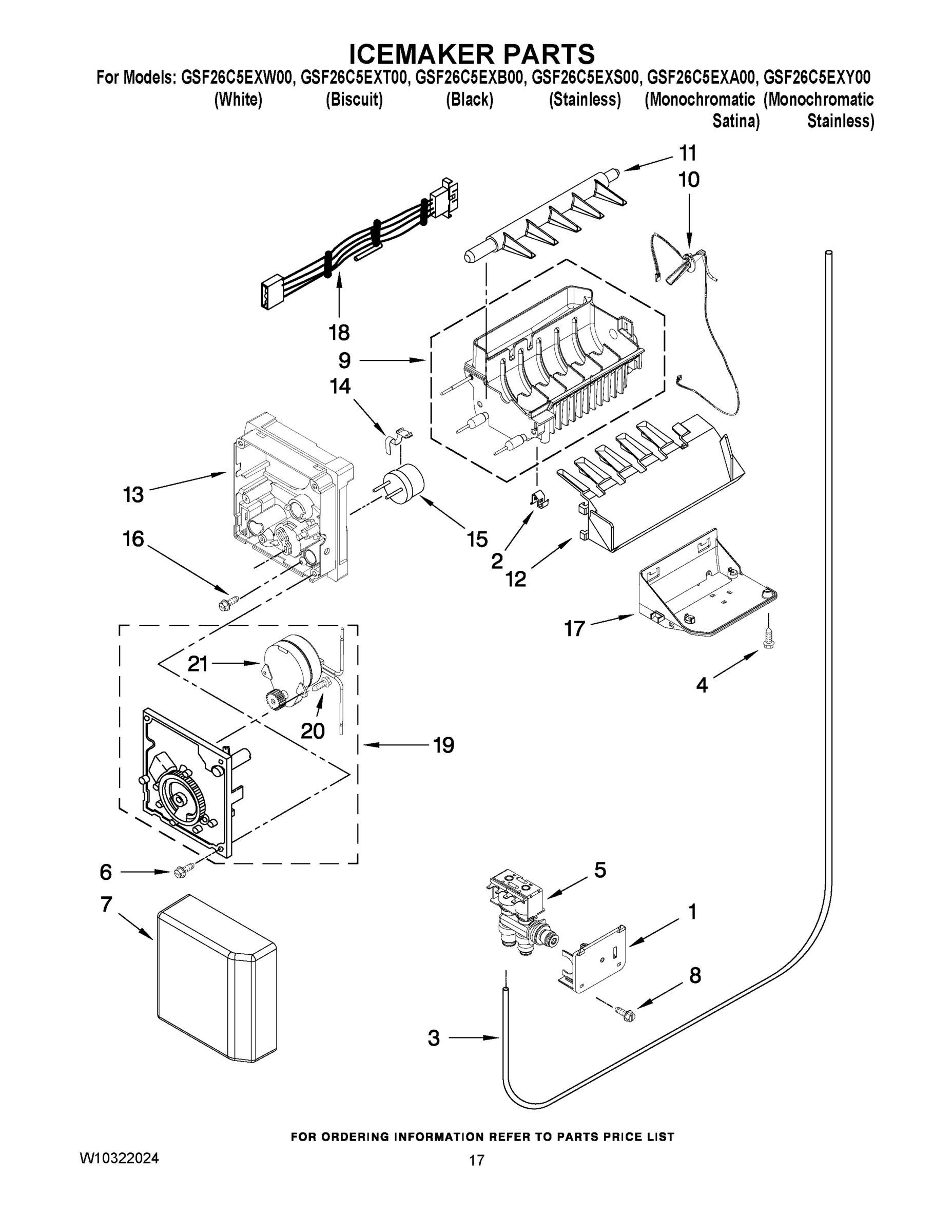 10 - ICEMAKER PARTS
