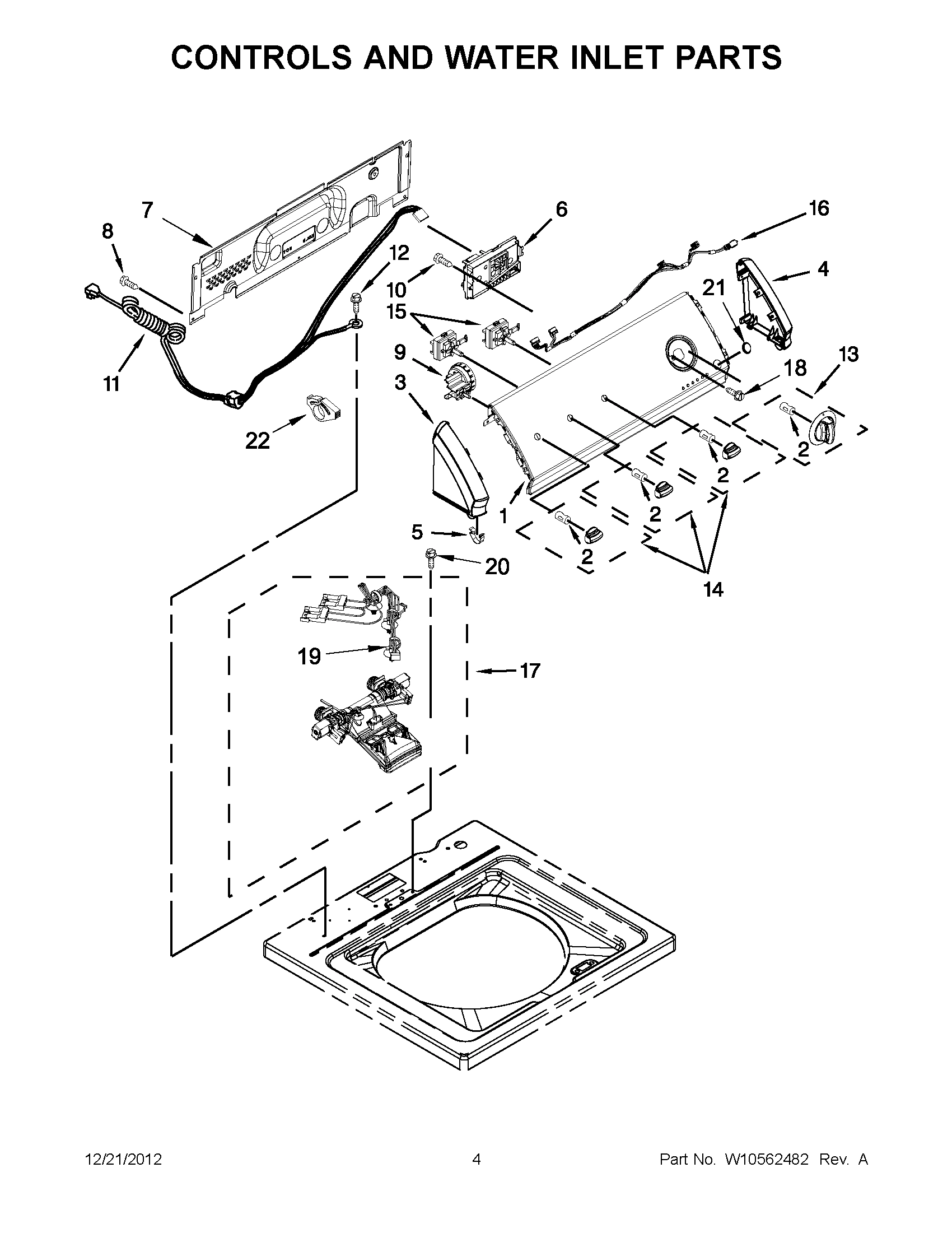 02 - CONTROLS AND WATER INLET PARTS