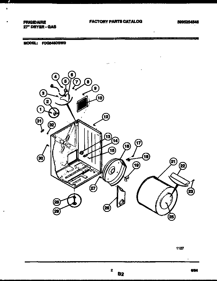02 - CABINET AND COMPONENT PARTS