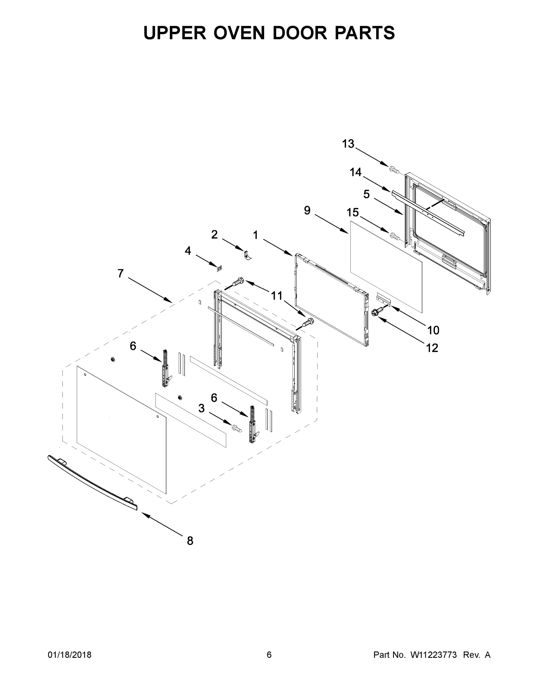 04 - UPPER OVEN DOOR PARTS