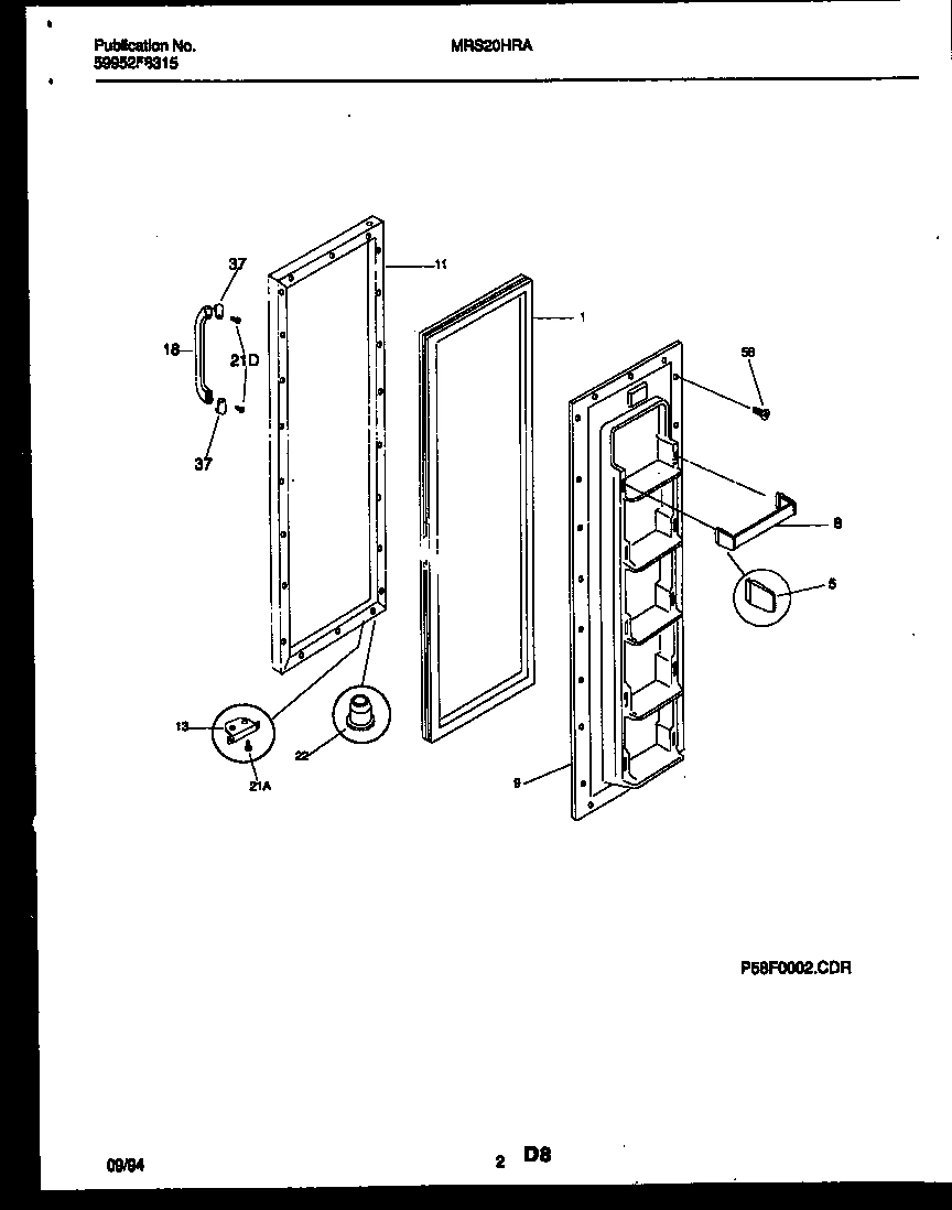 02 - FREEZER DOOR PARTS