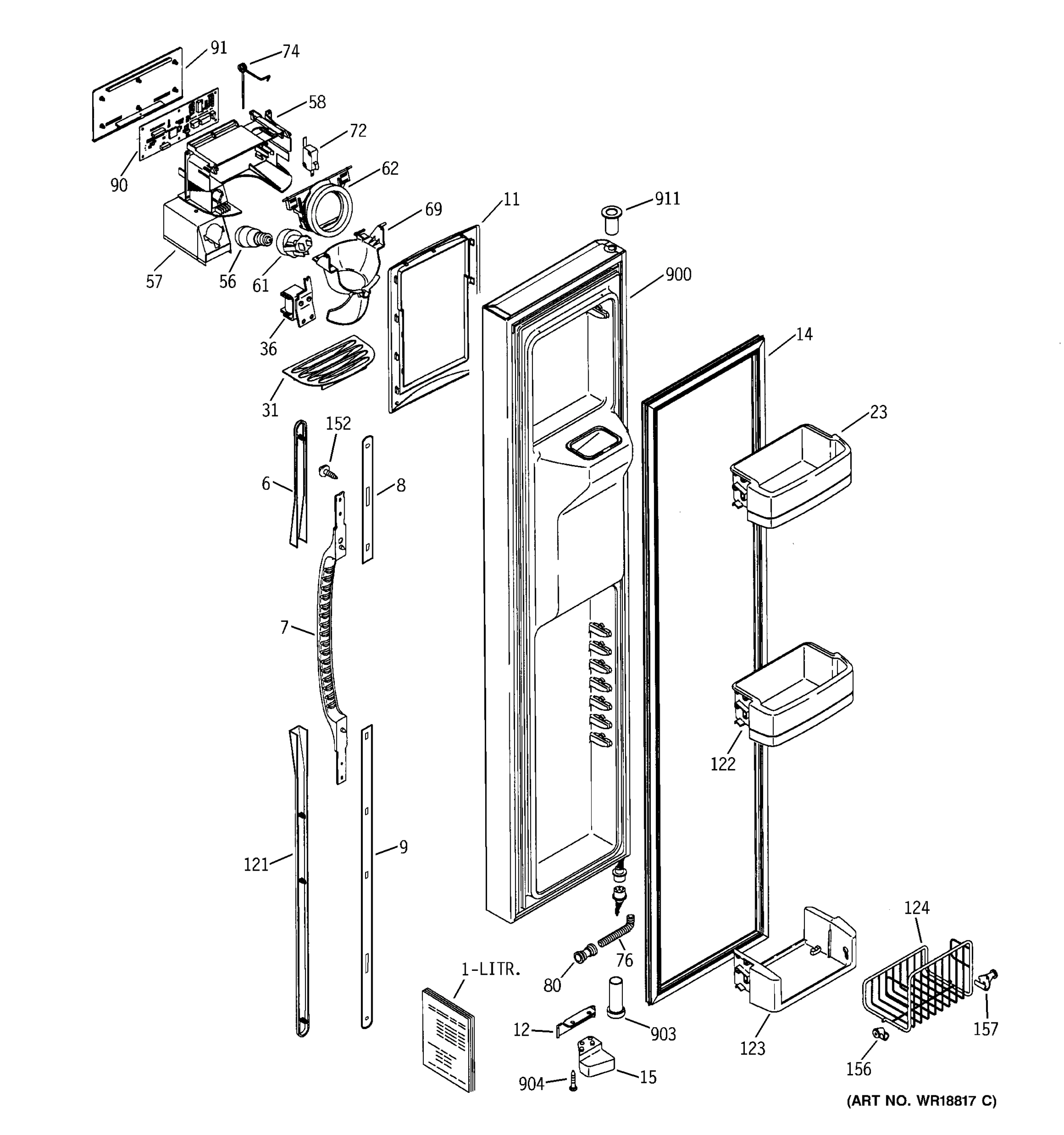 FREEZER DOOR