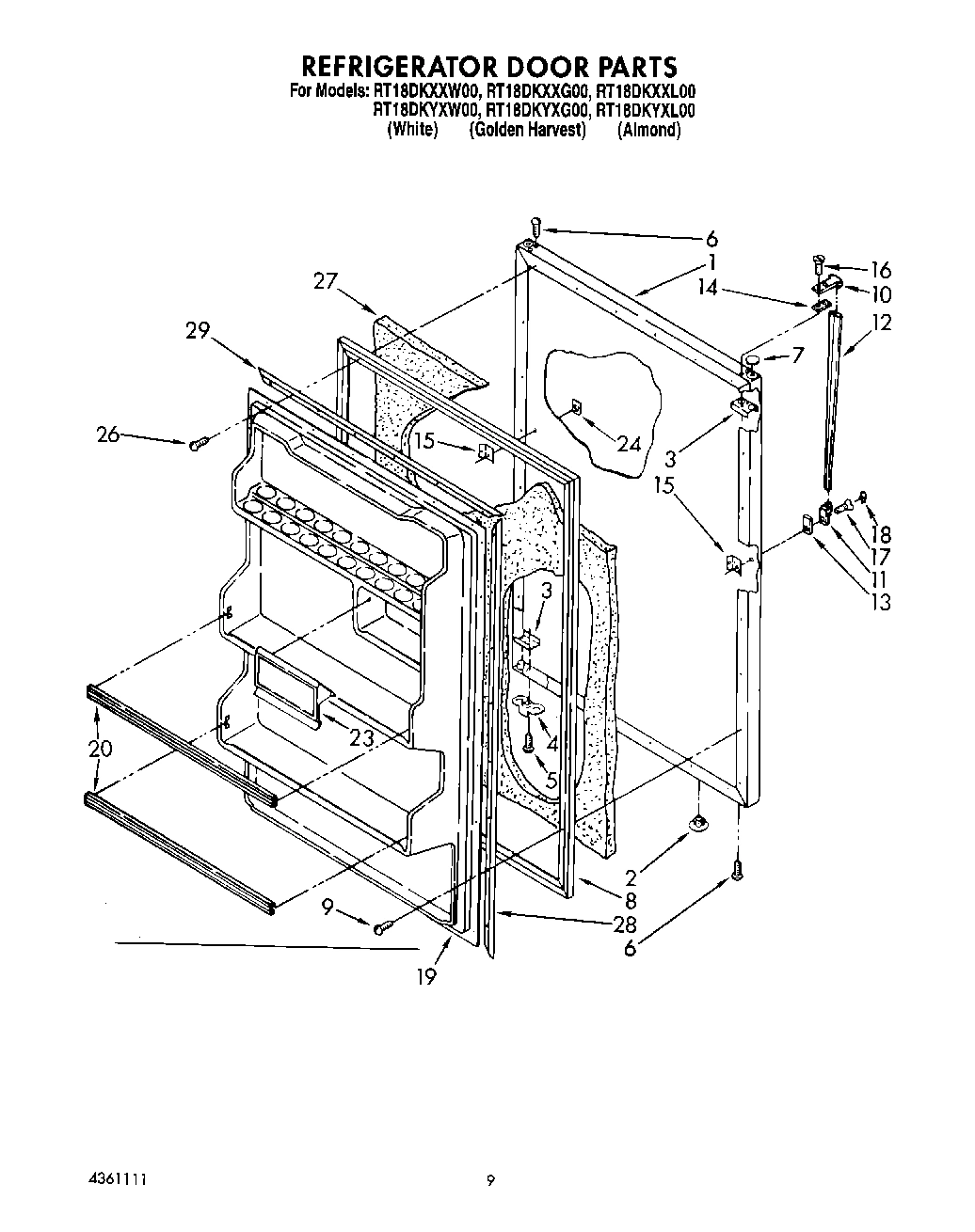 07 - REFRIGERATOR DOOR, LIT/OPTIONAL