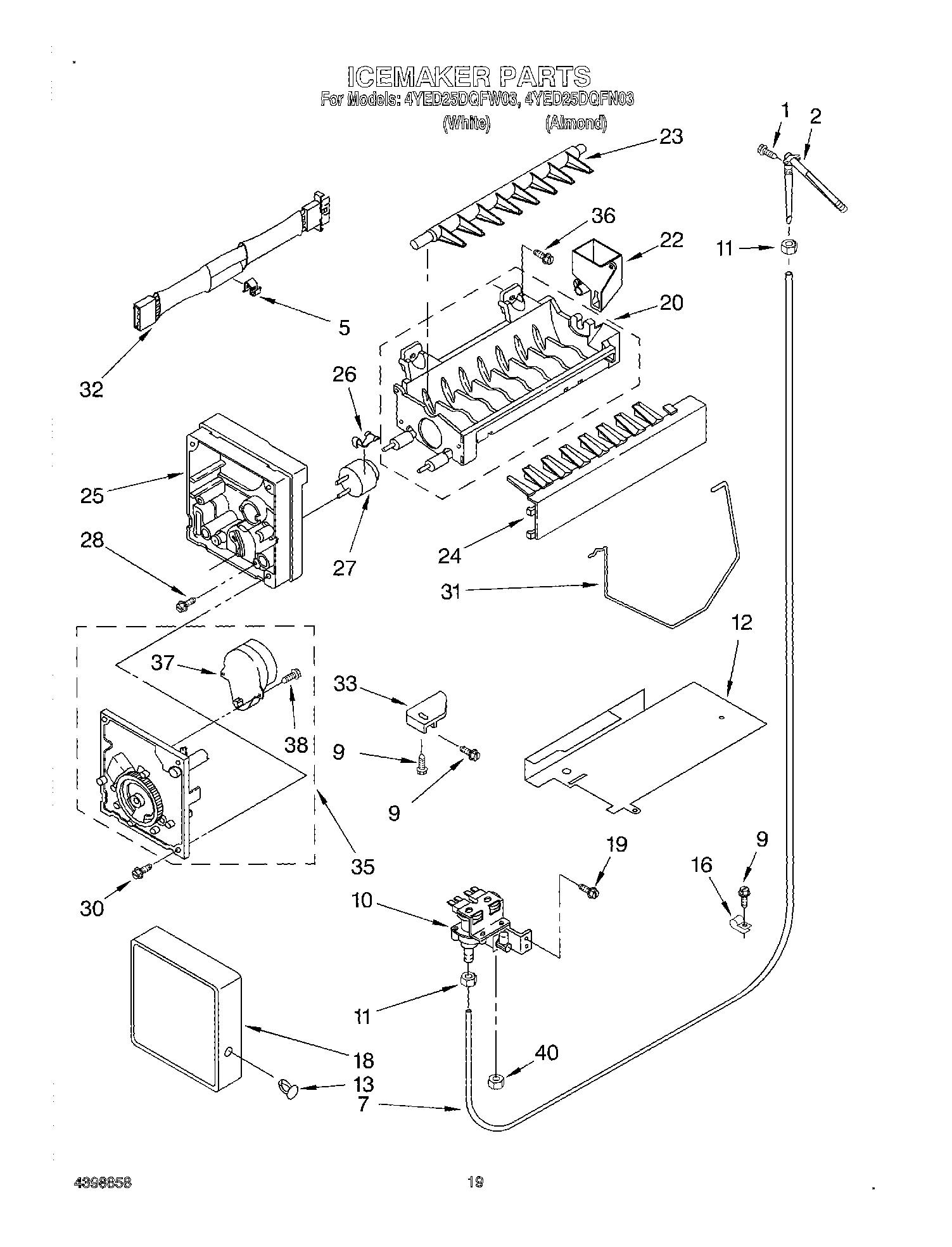12 - ICE MAKER, OPTIONAL