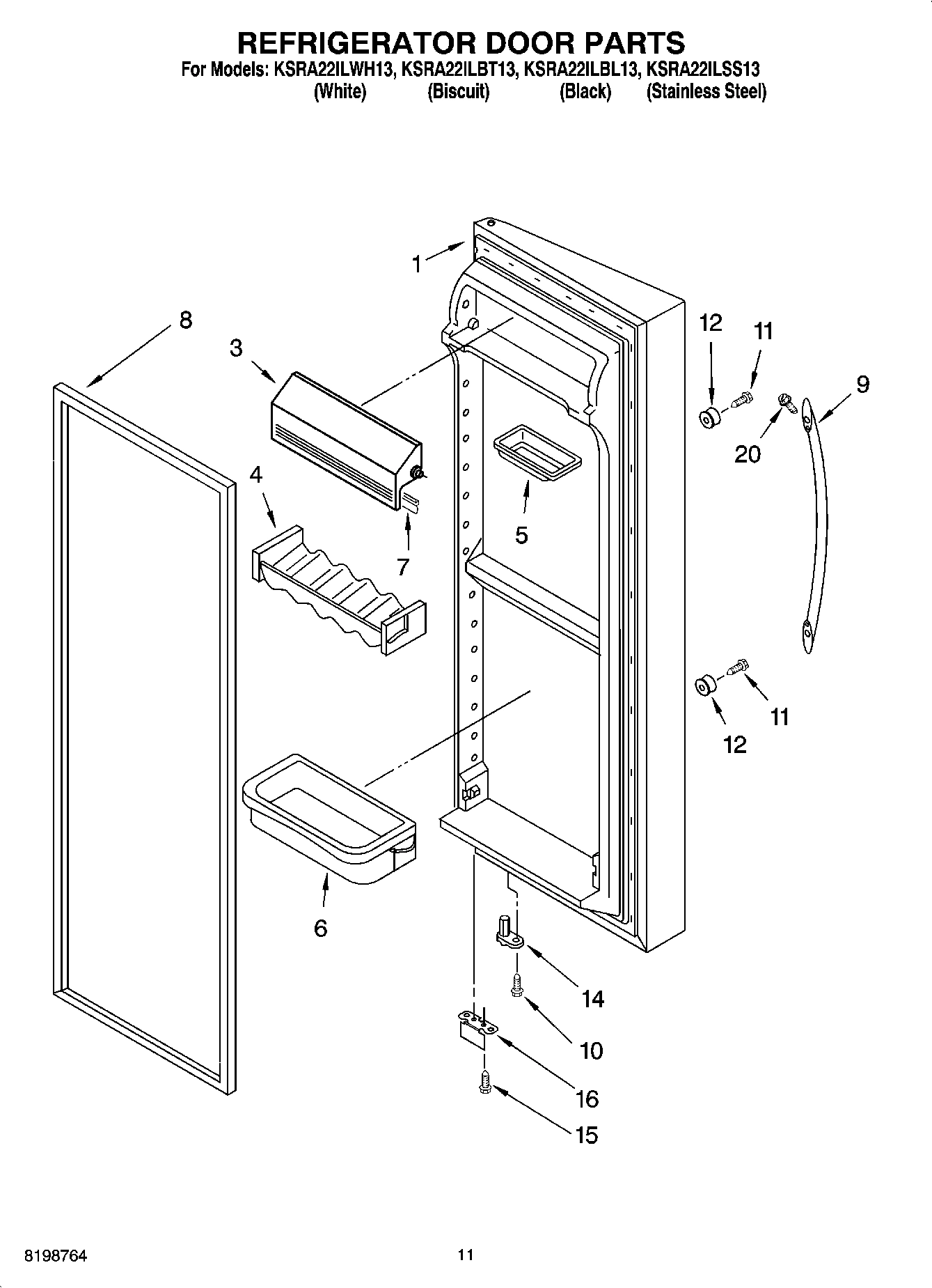 07 - REFRIGERATOR DOOR PARTS
