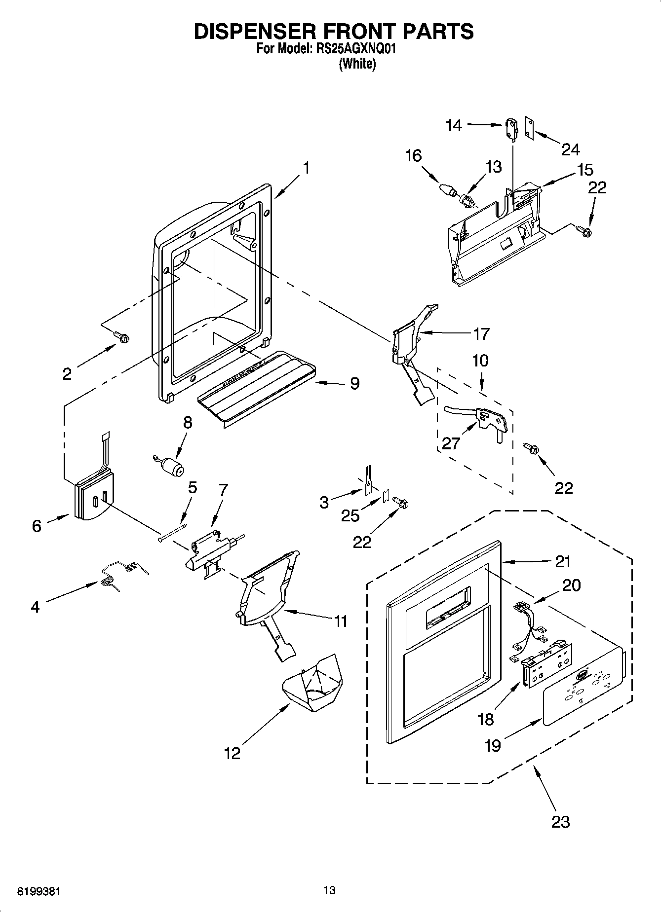 08 - DISPENSER FRONT PARTS