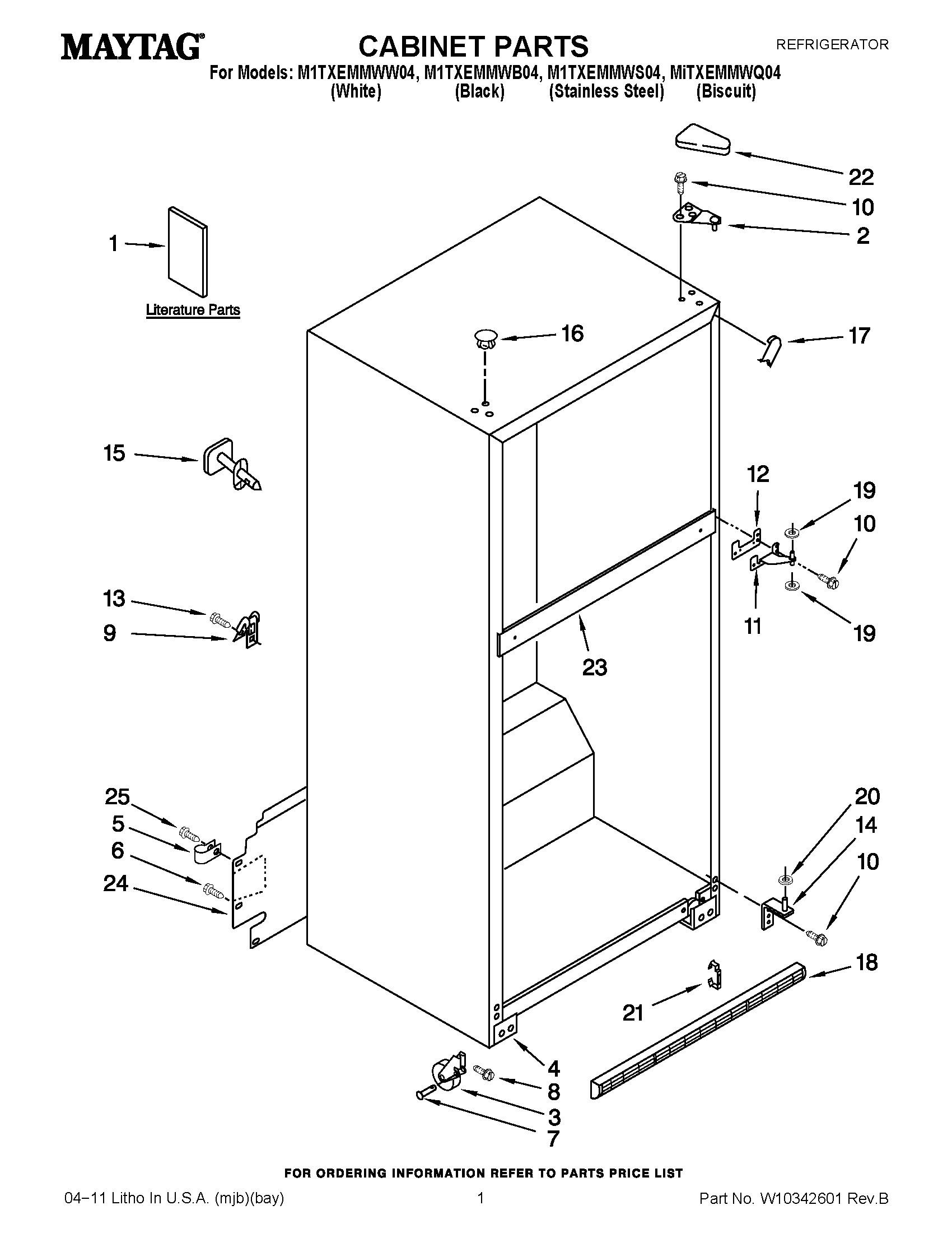 01 - CABINET PARTS