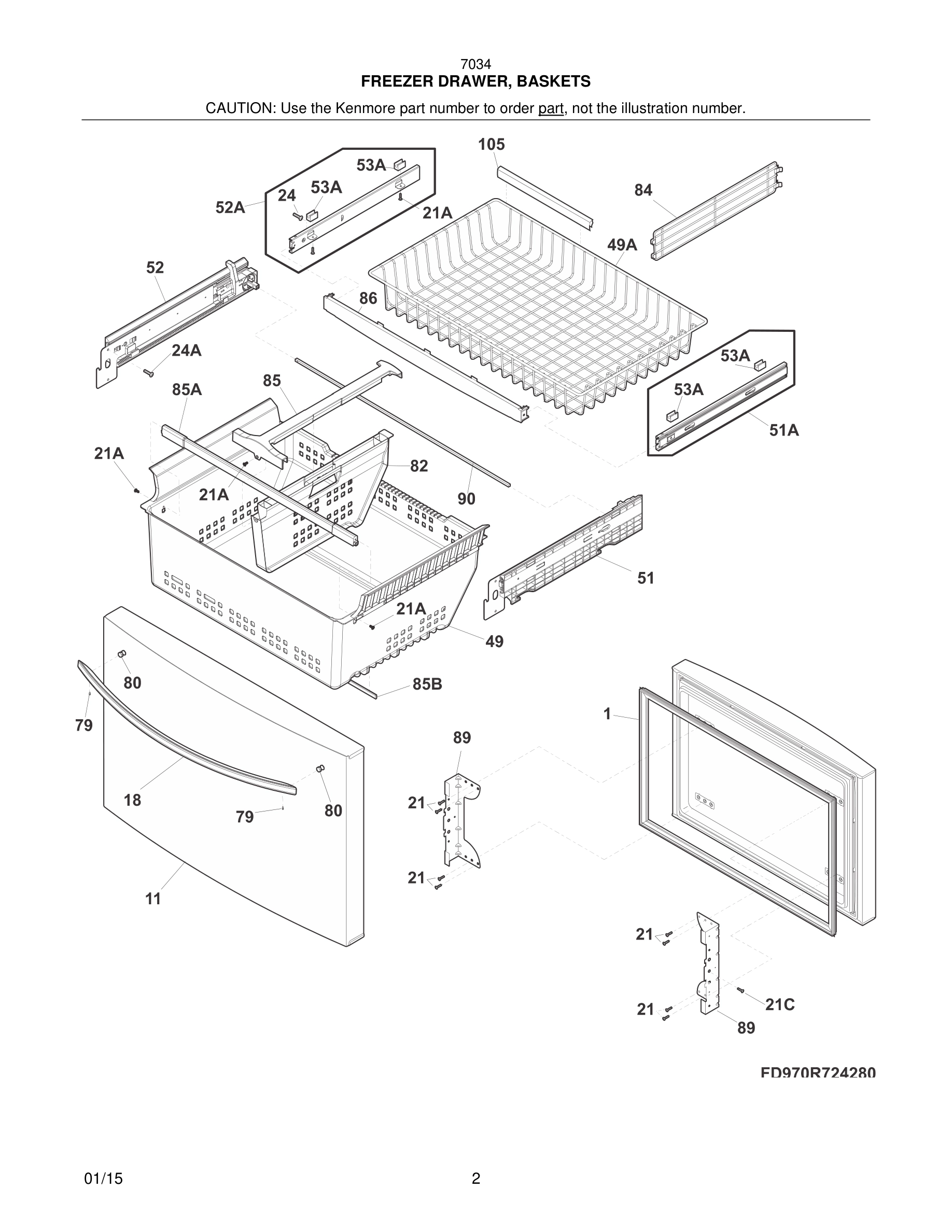 03 - FREEZER DRAWER, BASKETS