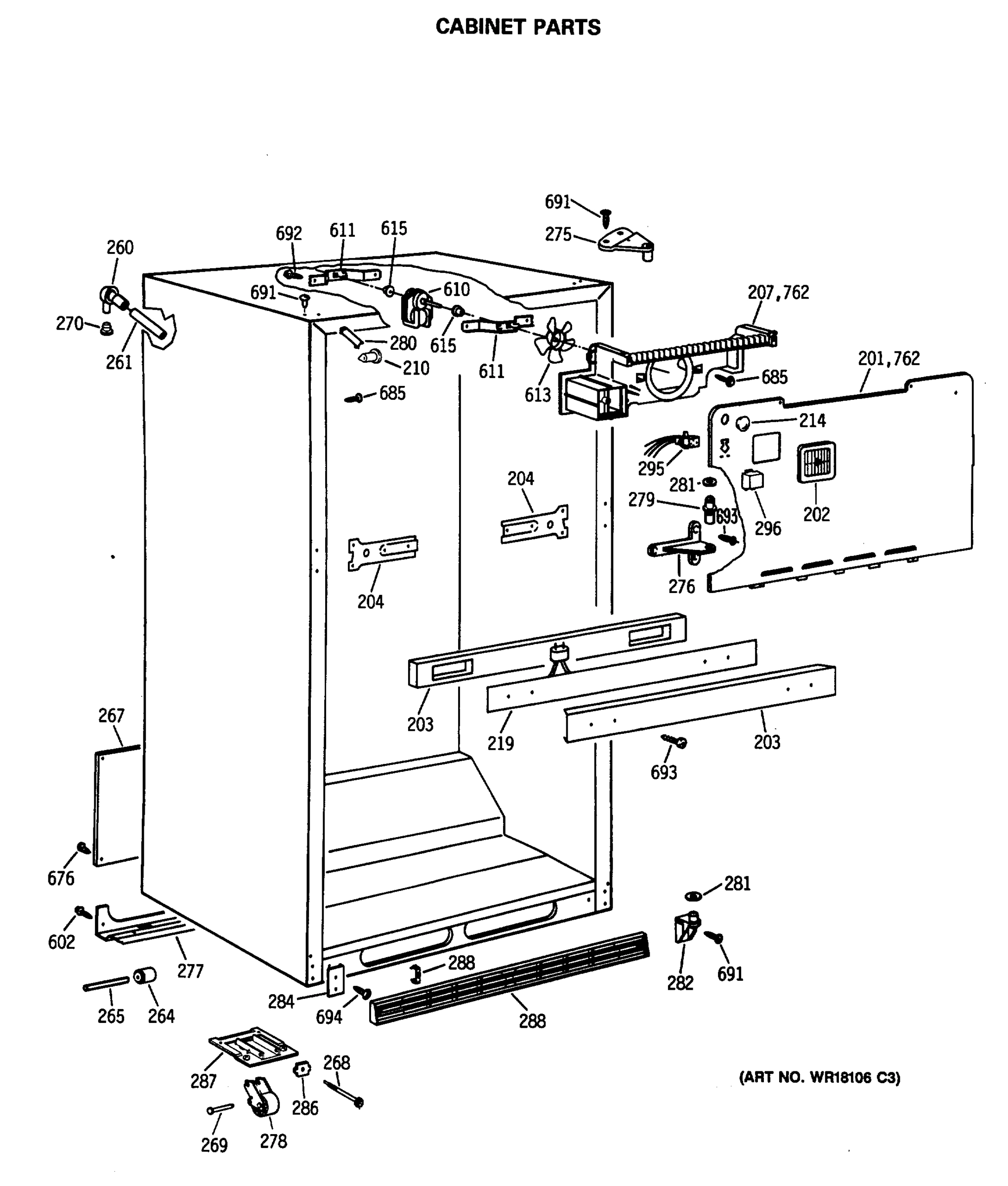 CABINET PARTS