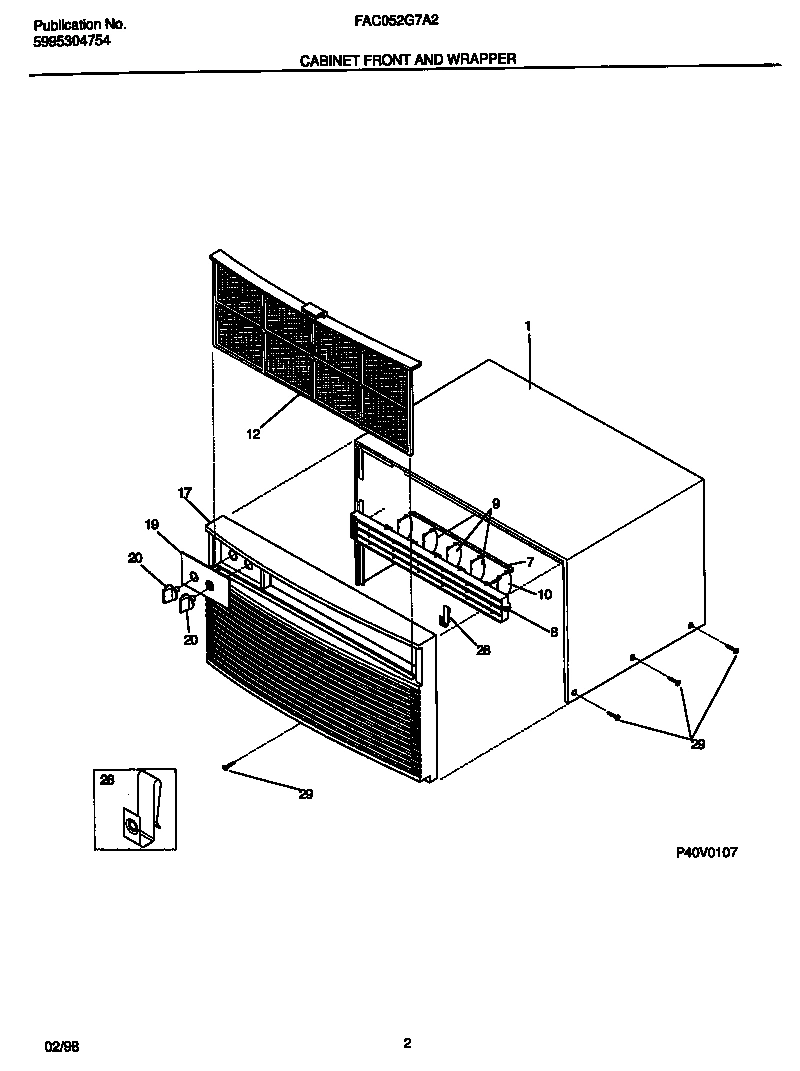 02 - CABINET FRONT AND WRAPPER