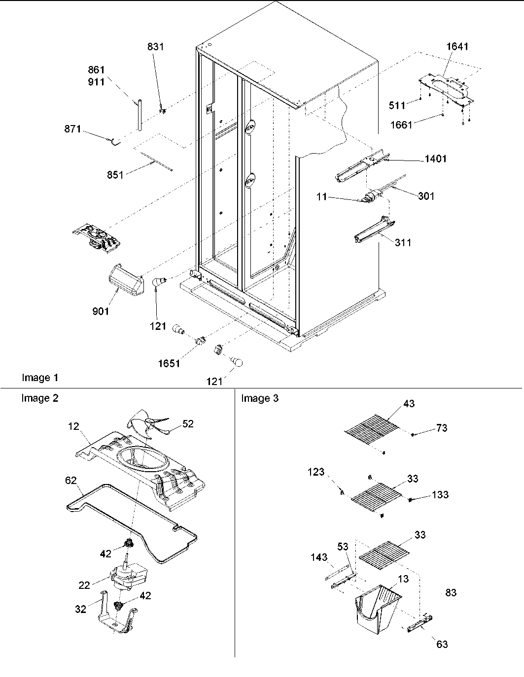 09 - FZ SHELVING, FILTER & EVAP FAN MOTOR