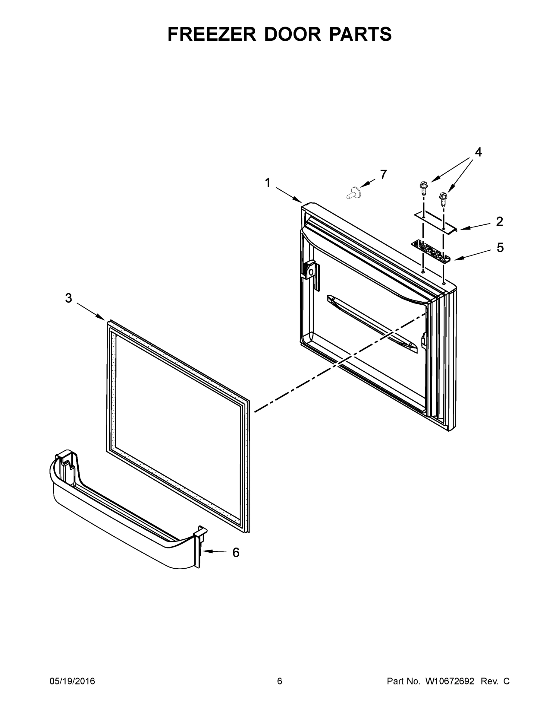 04 - FREEZER DOOR PARTS